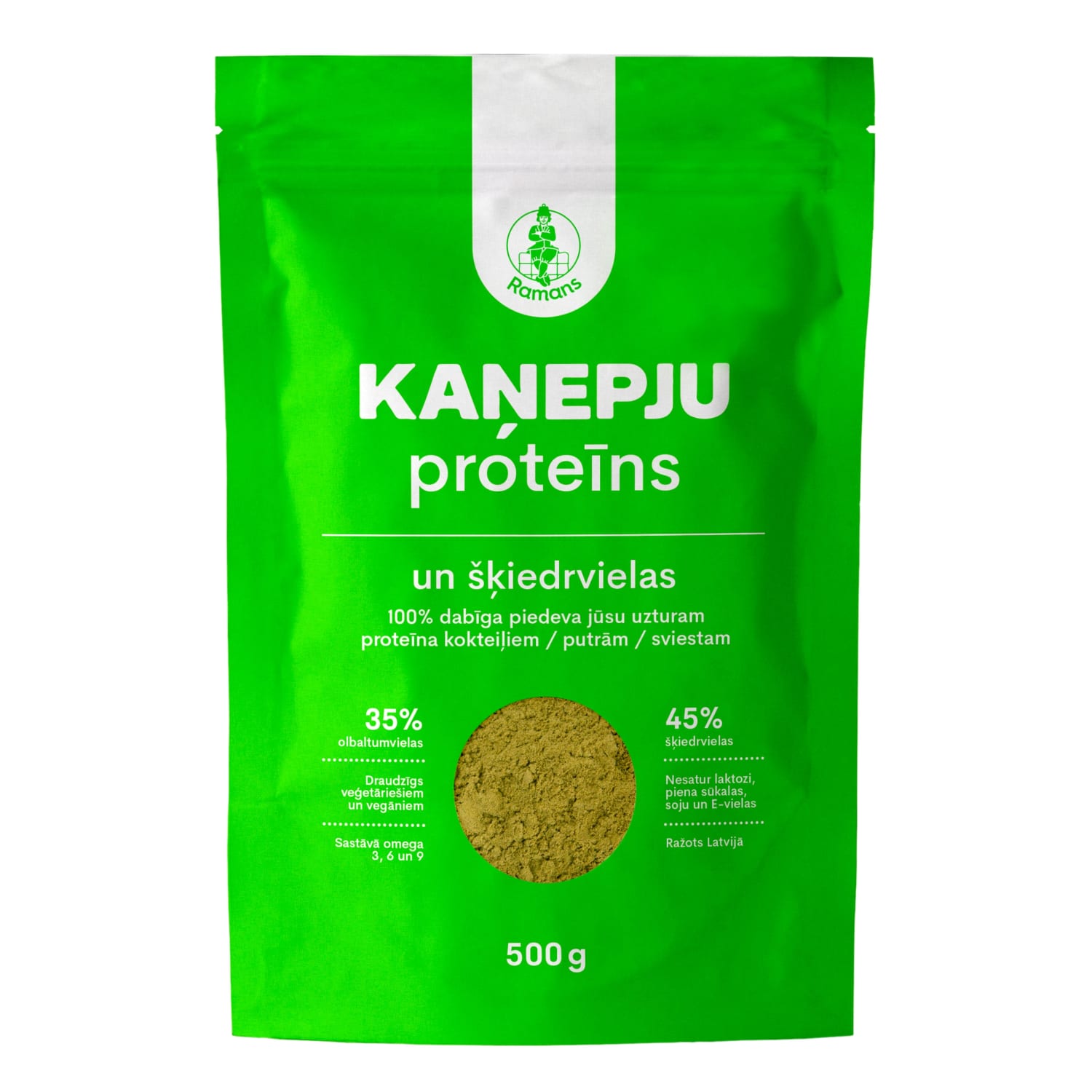 Kaņepju sēklas Ramans izspiestas, maltas 500g