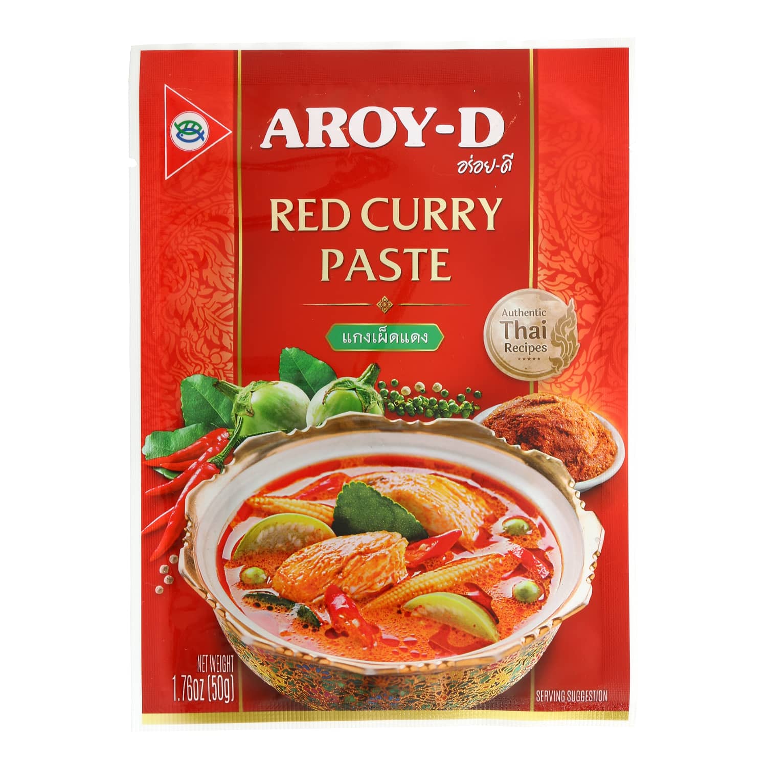Karija pasta Aroy-D sarkanā 50g