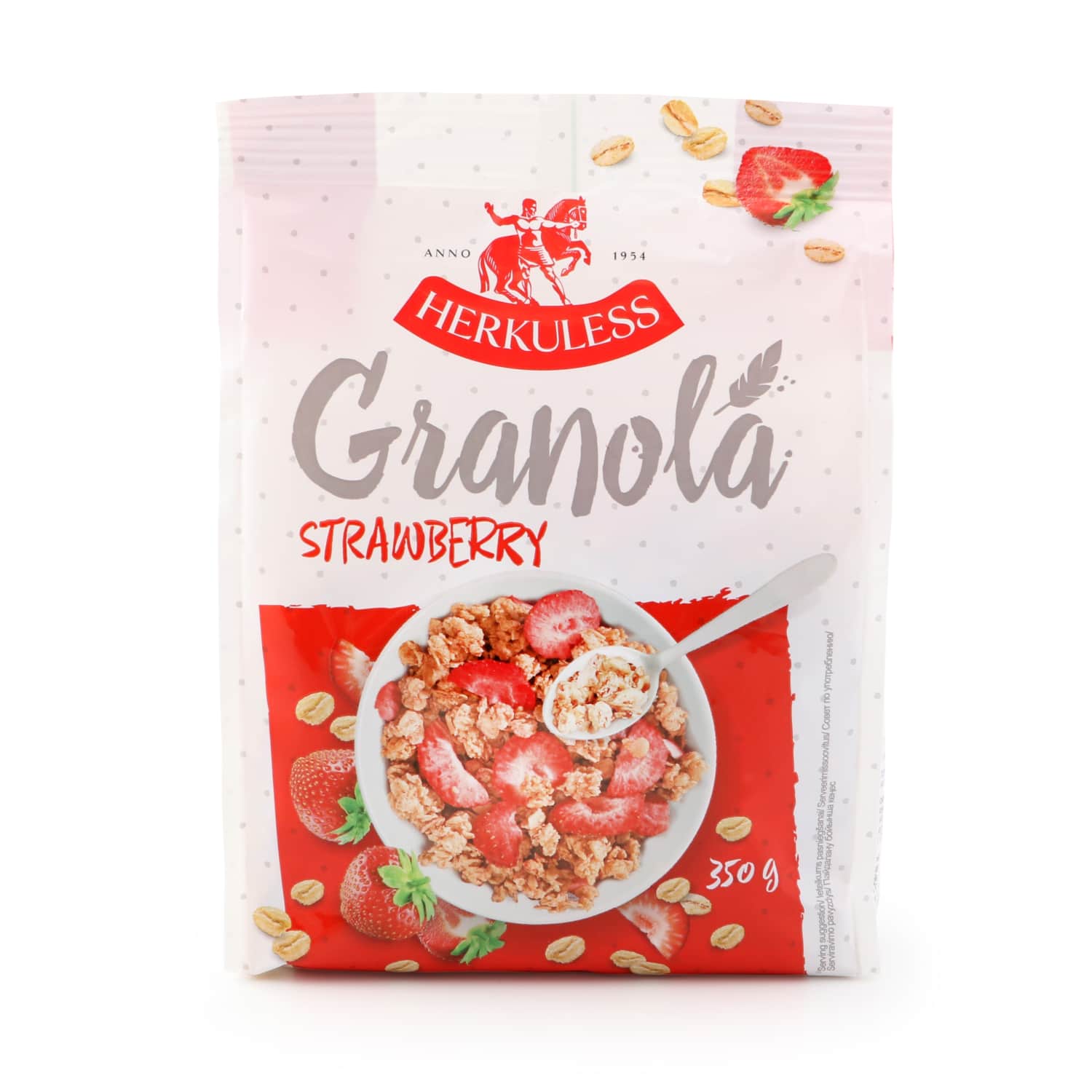 Granola musli Herkuless ar zemenēm 350g