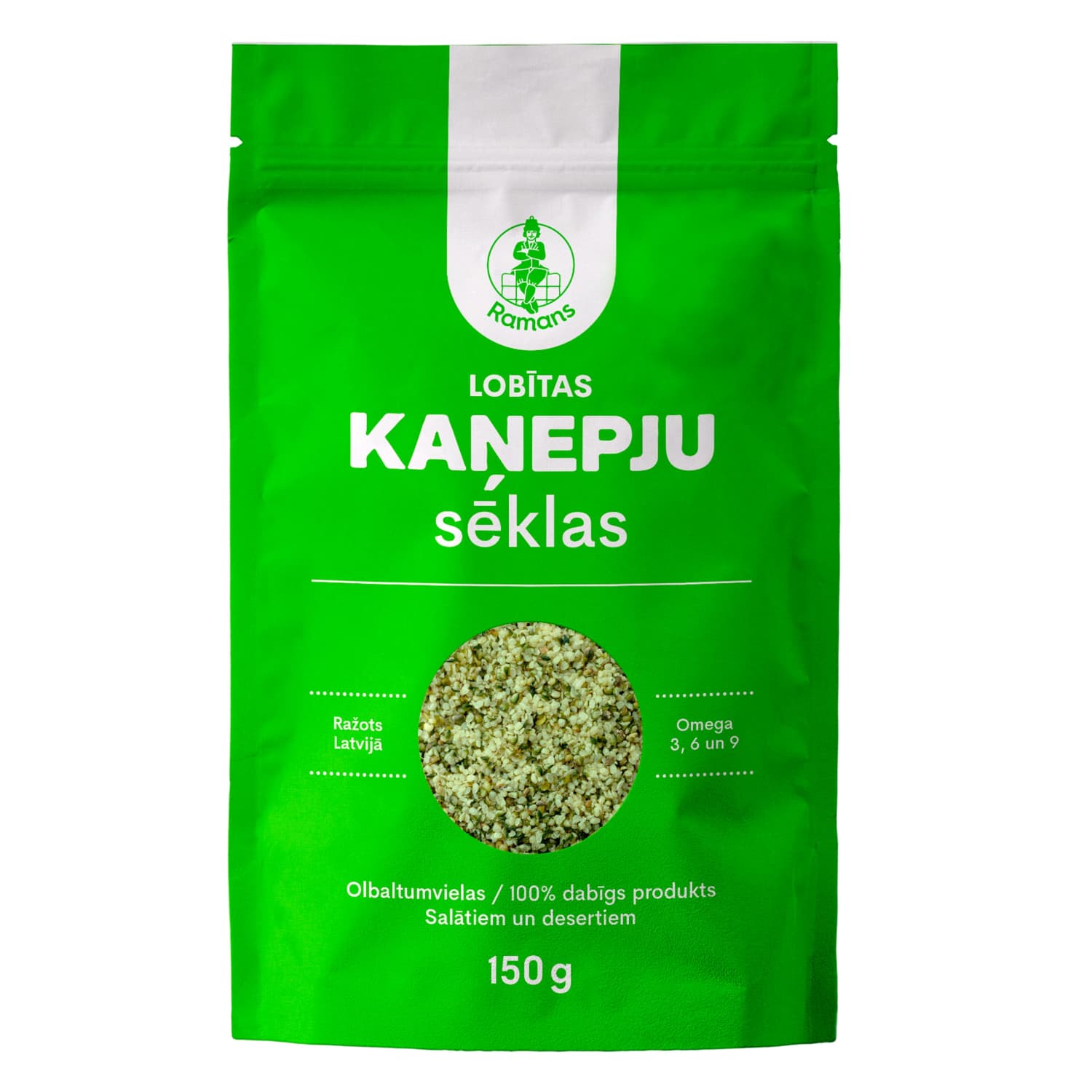 Kaņepju sēklas Ramans lobītas 150g
