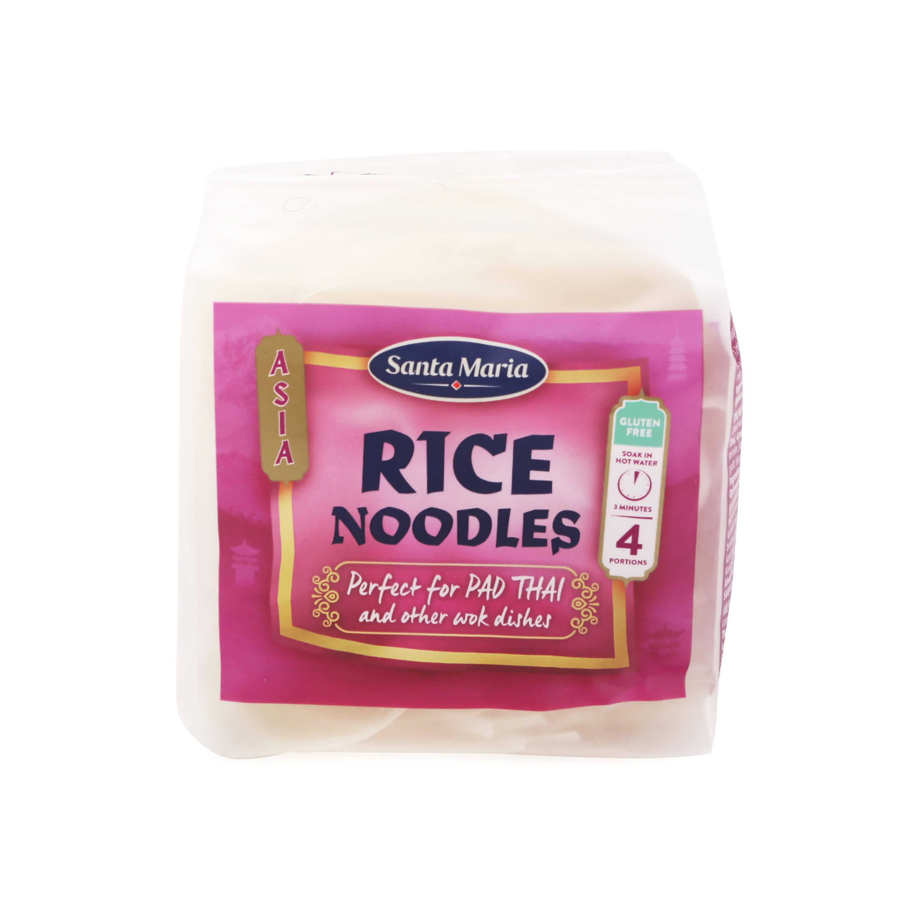 Ryžių makaronai SANTA MARIA, 180g