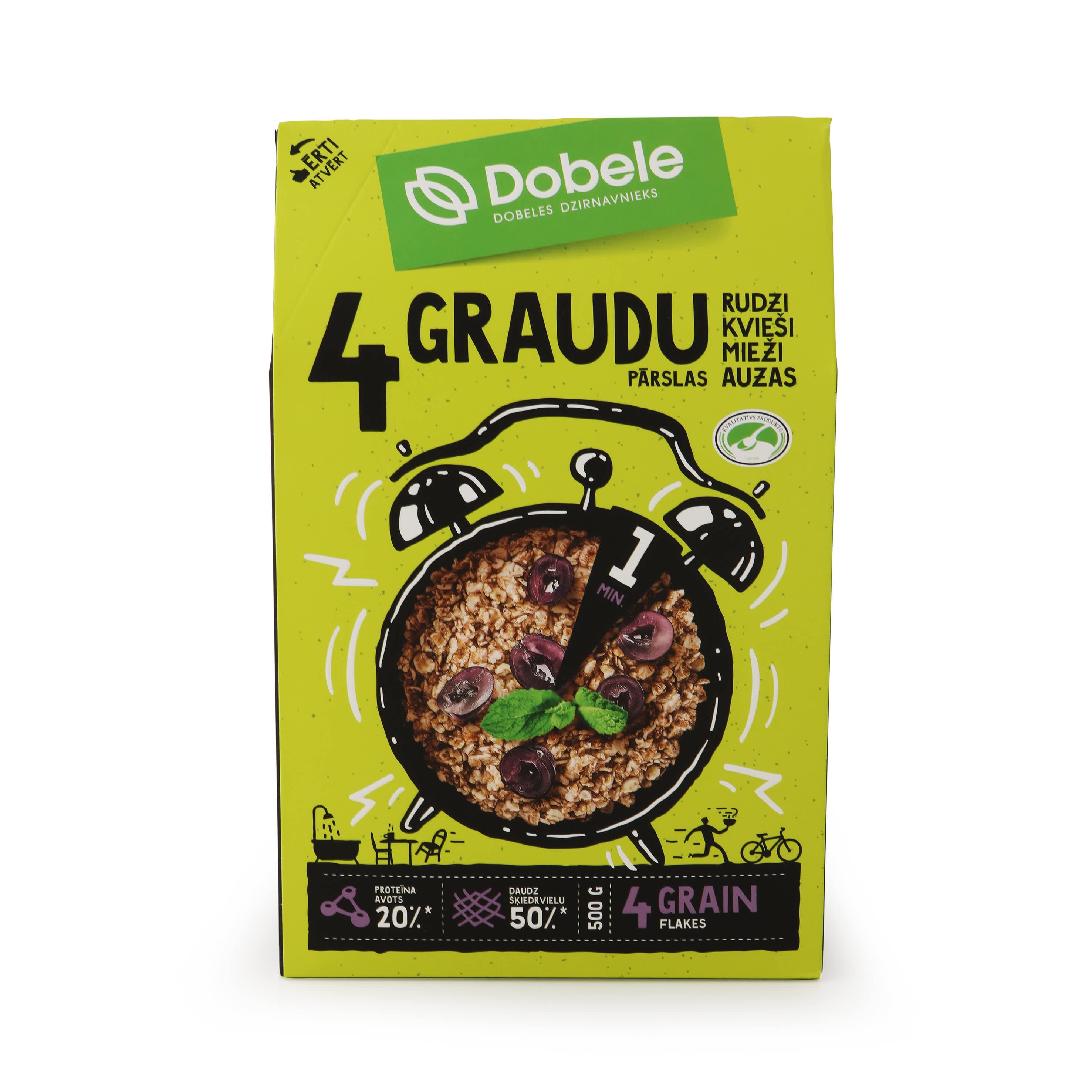 Pārslas Dobele 4 graudu 500g