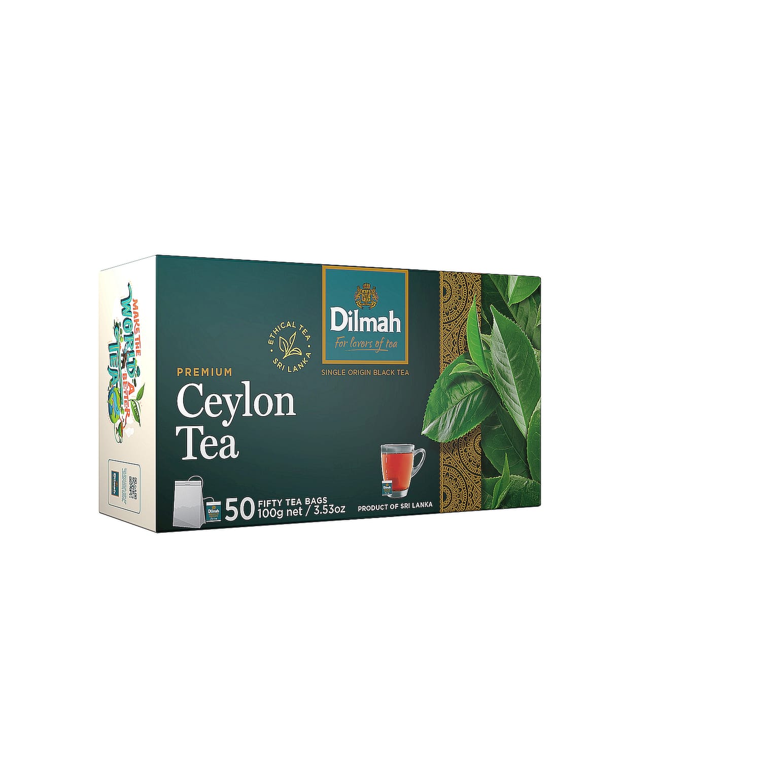 Juodoji arbata DILMAH PREMIUM, 50 x 2 g