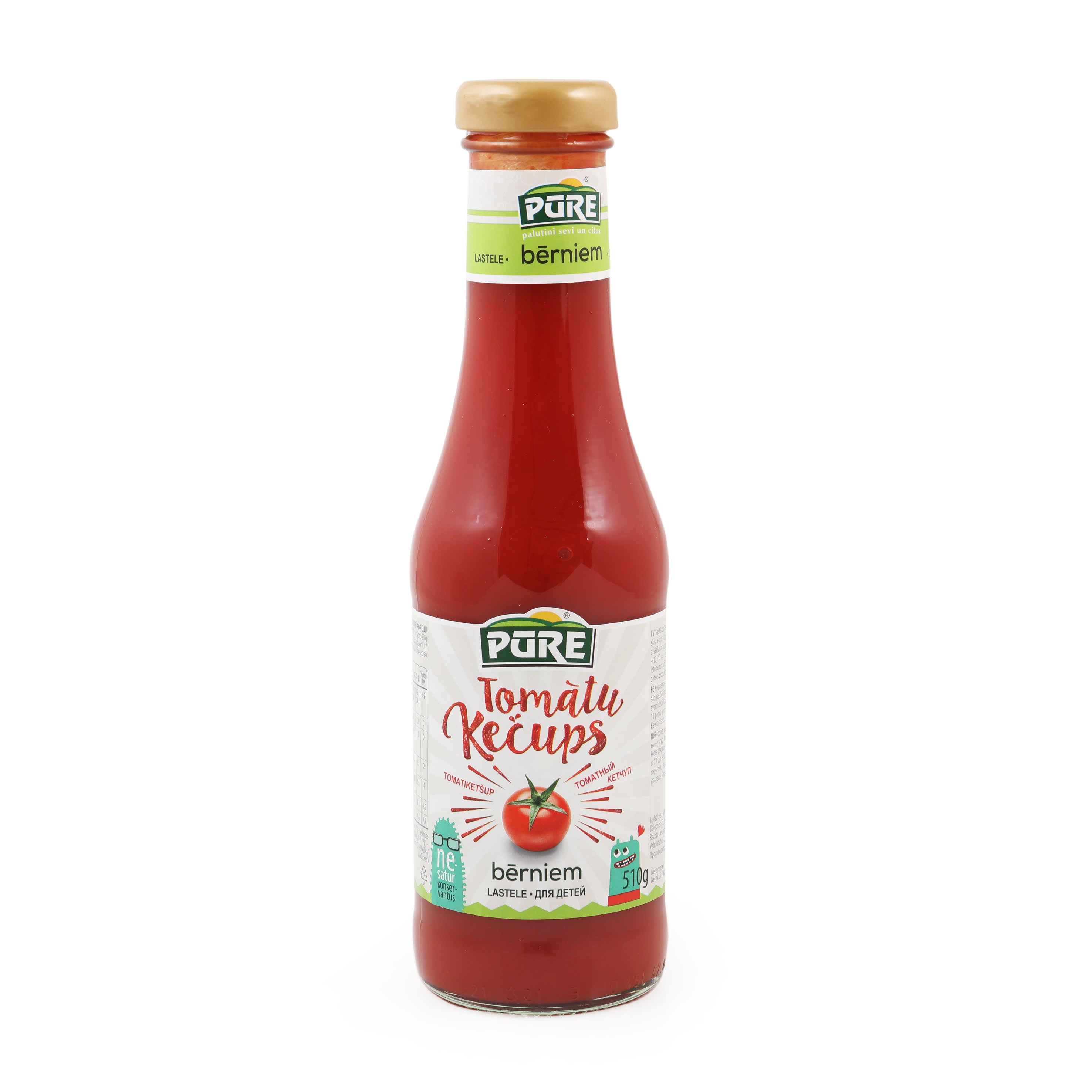 Kečups Pūre tomātu bērniem 510g