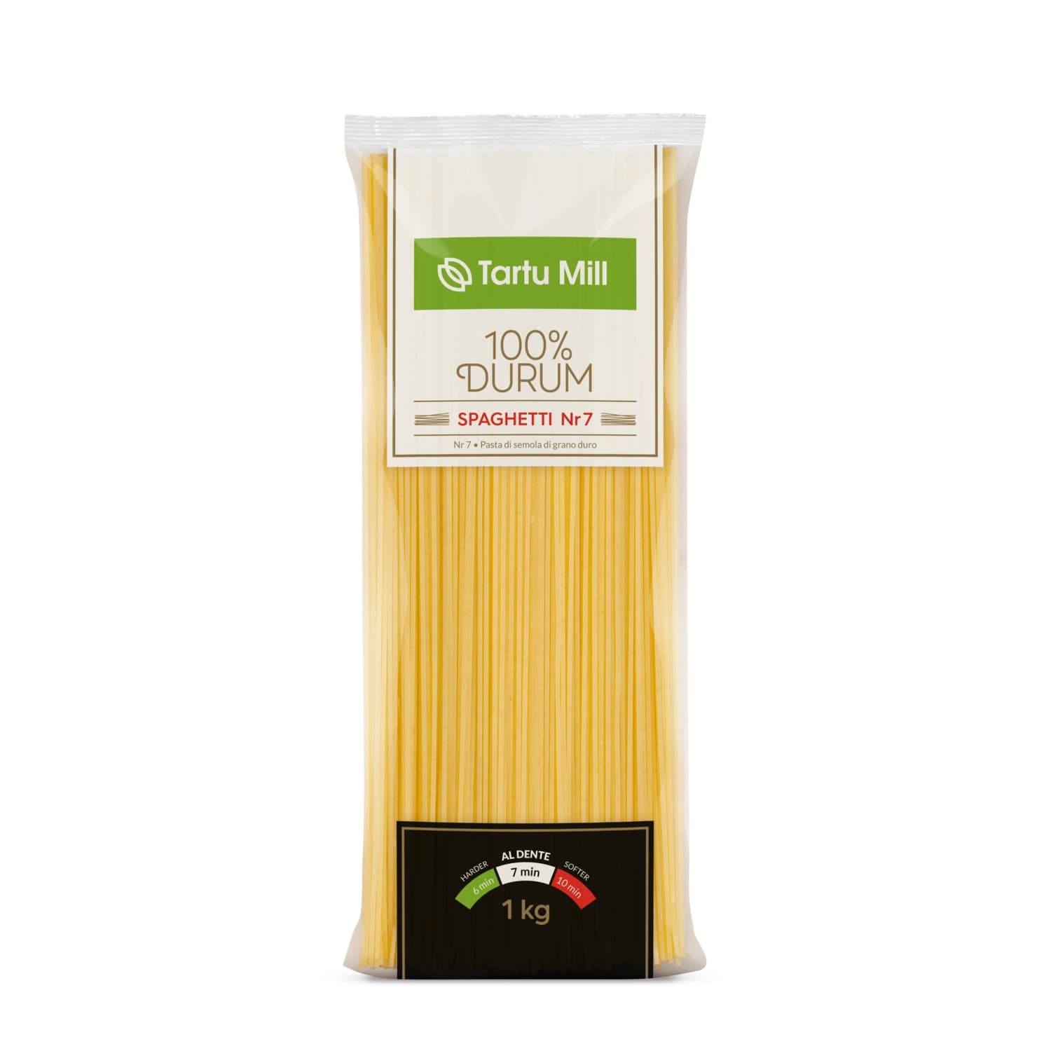 Durumnisupasta Spaghetti Nr.7  Tartu Mill 1kg