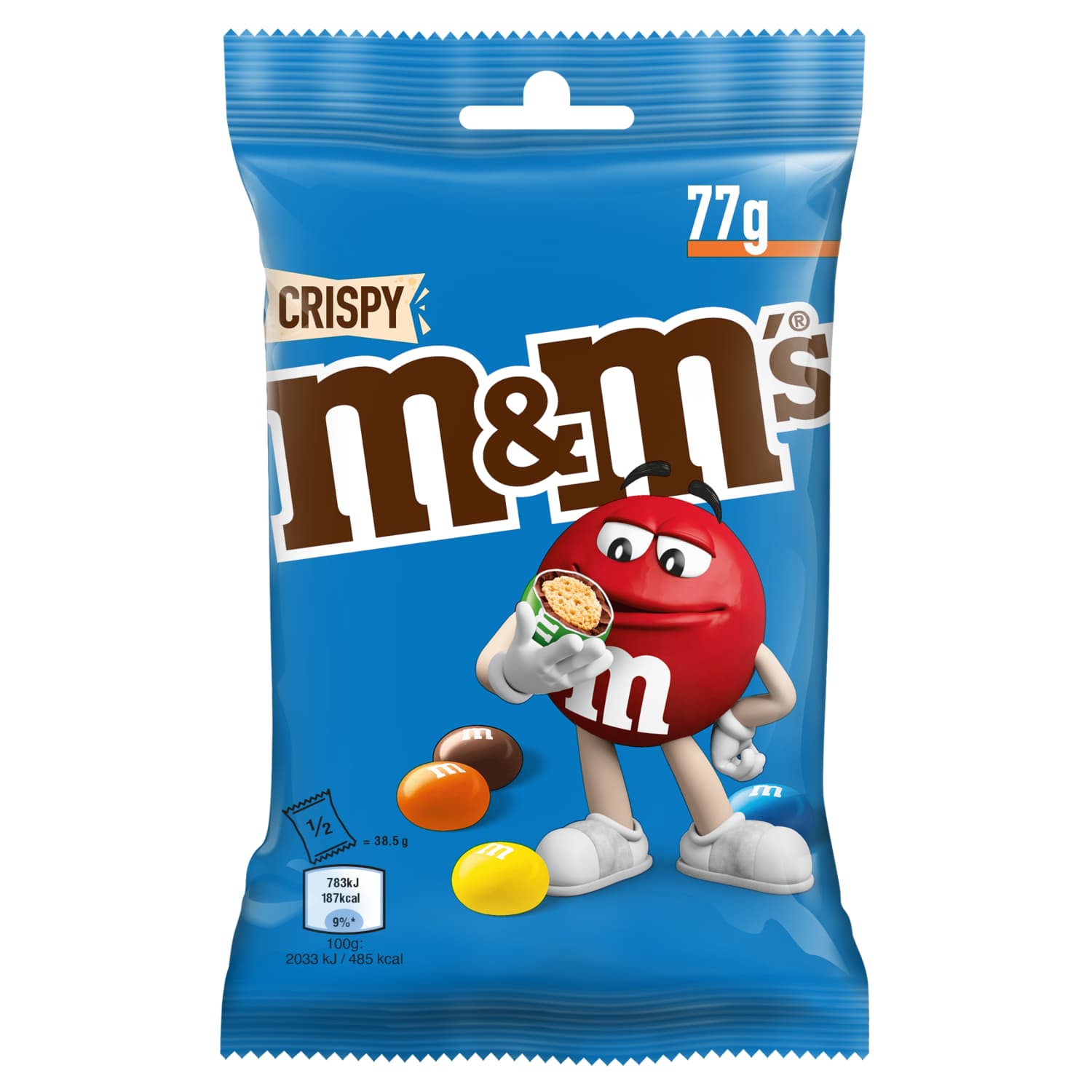 Šokolādes konf. M&M's ar rīsu pildījumu 77g