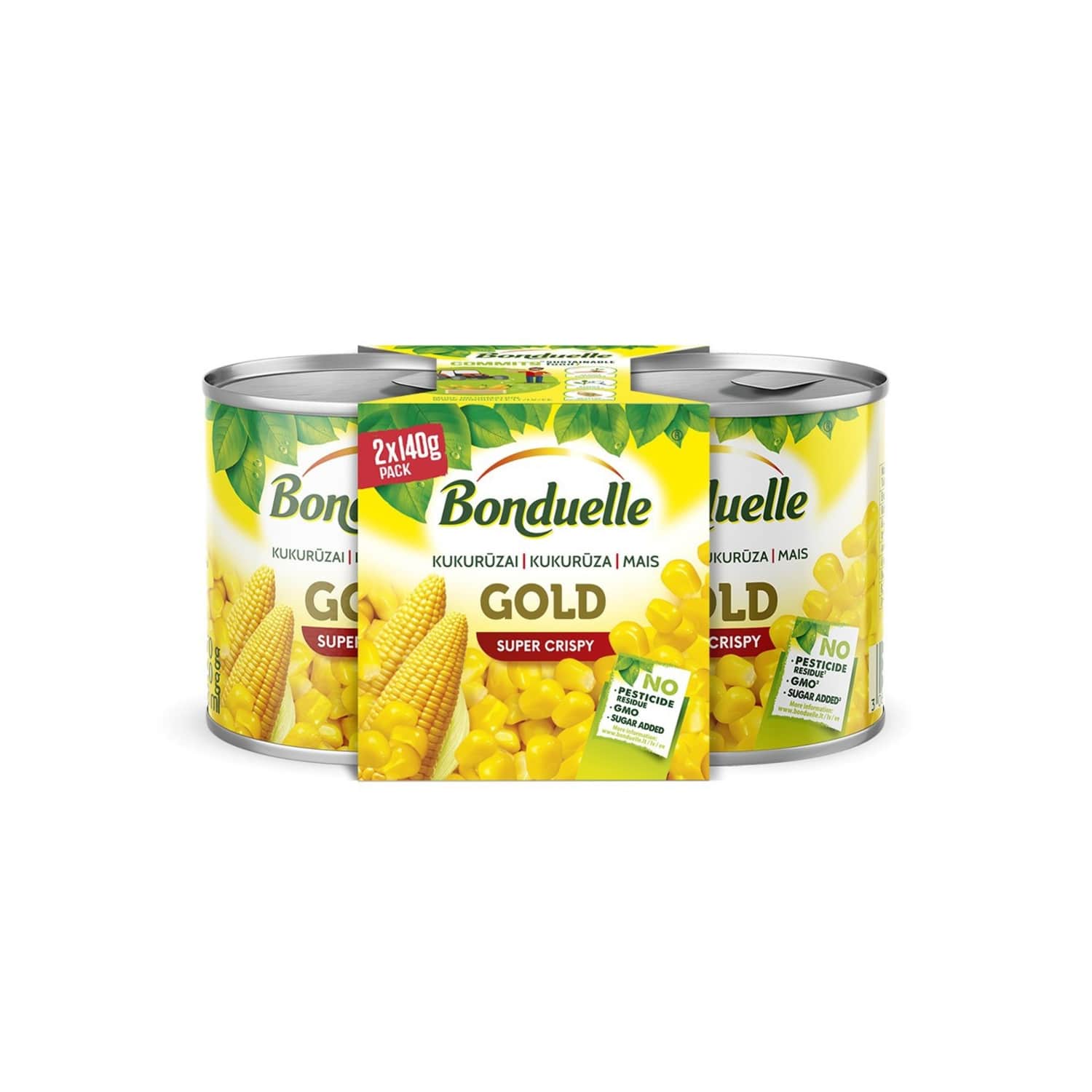 Kukurūza Bonduelle konservēta 340g/2x140g