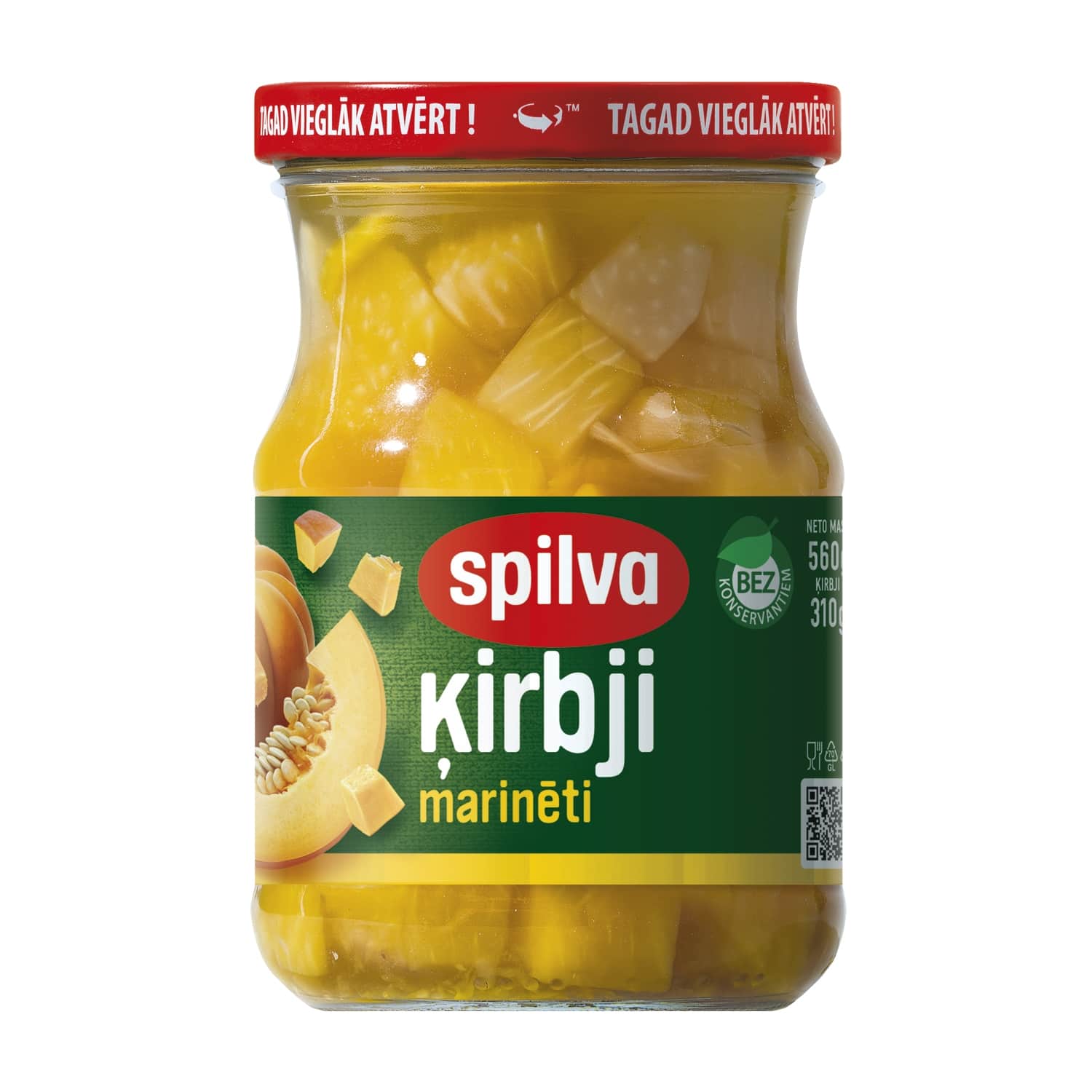 Marinēti ķirbji Spilva 858g/560g