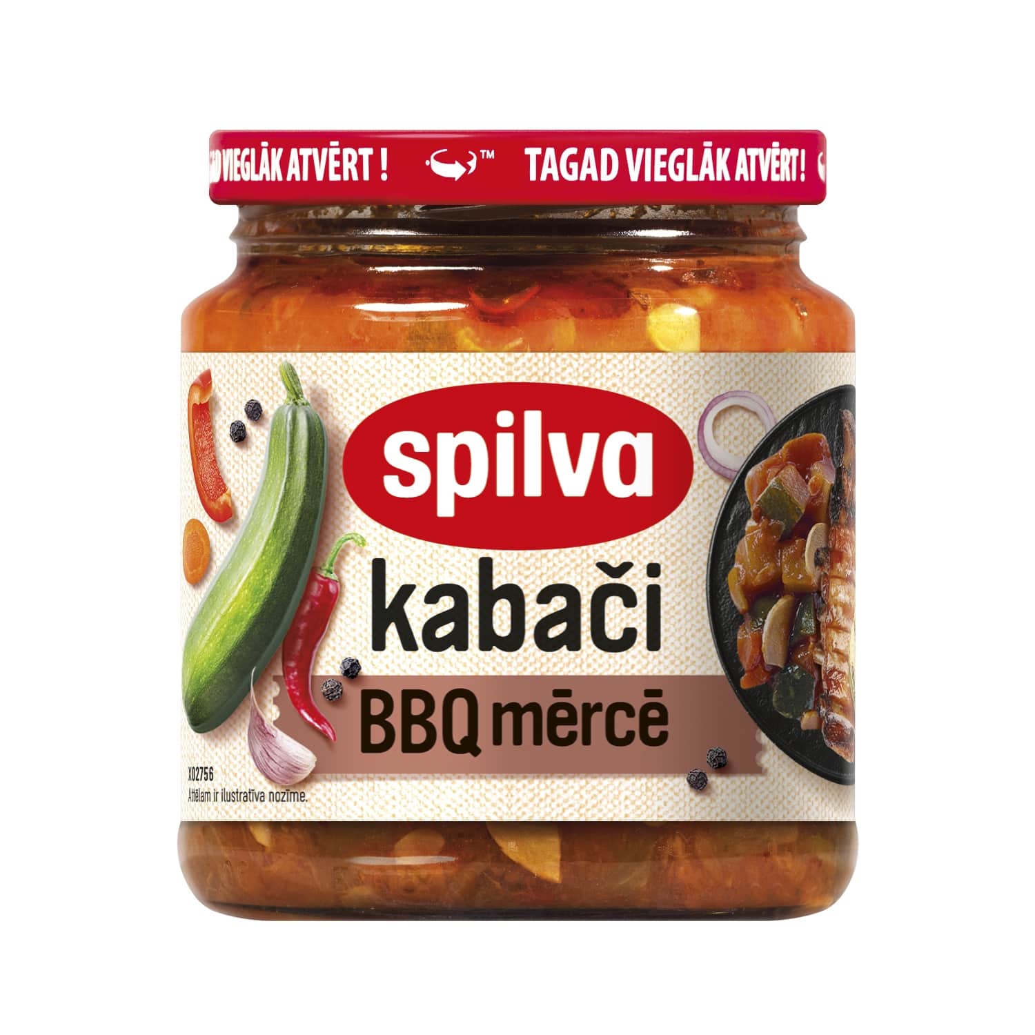 Kabači Spilva BBQ mērcē 540g