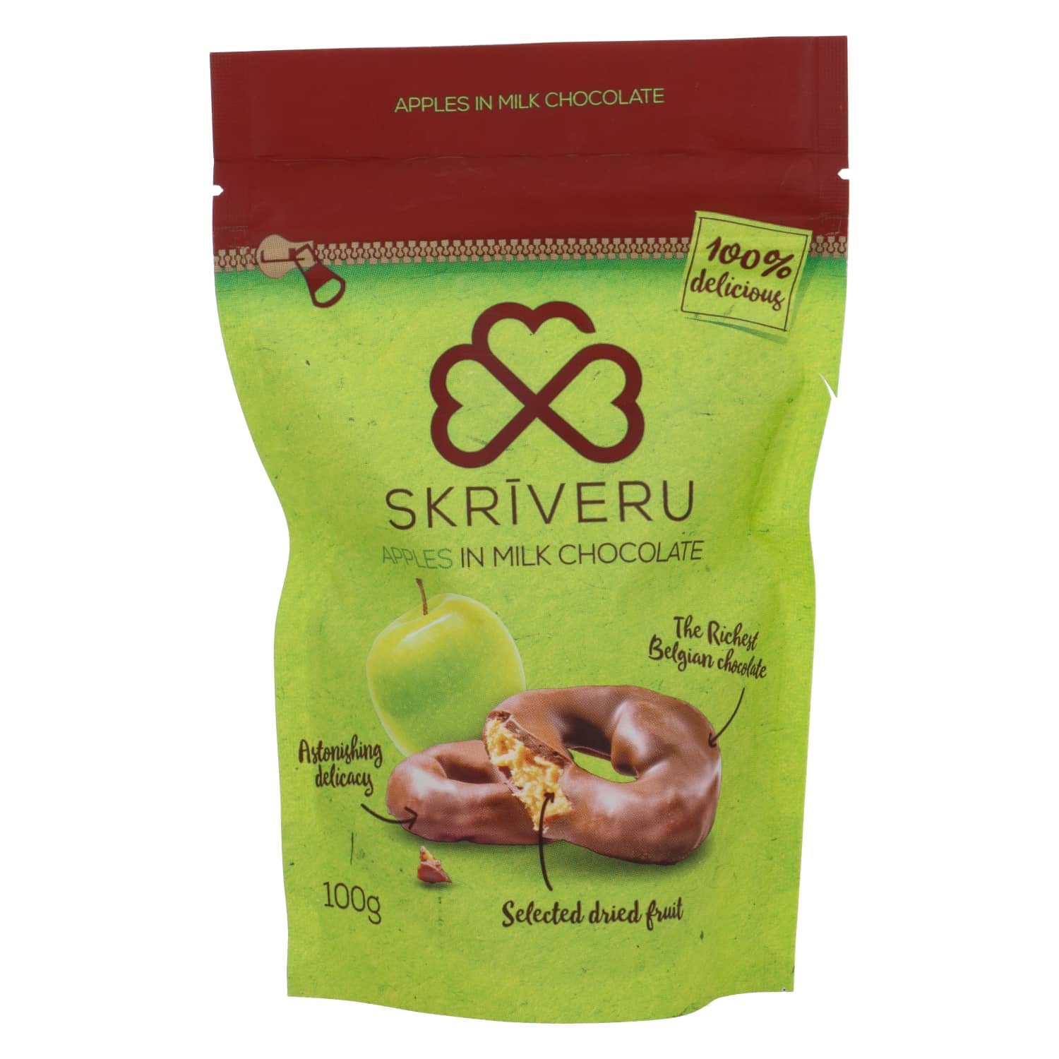Õunad piima šokolaadis Skriveru 110g