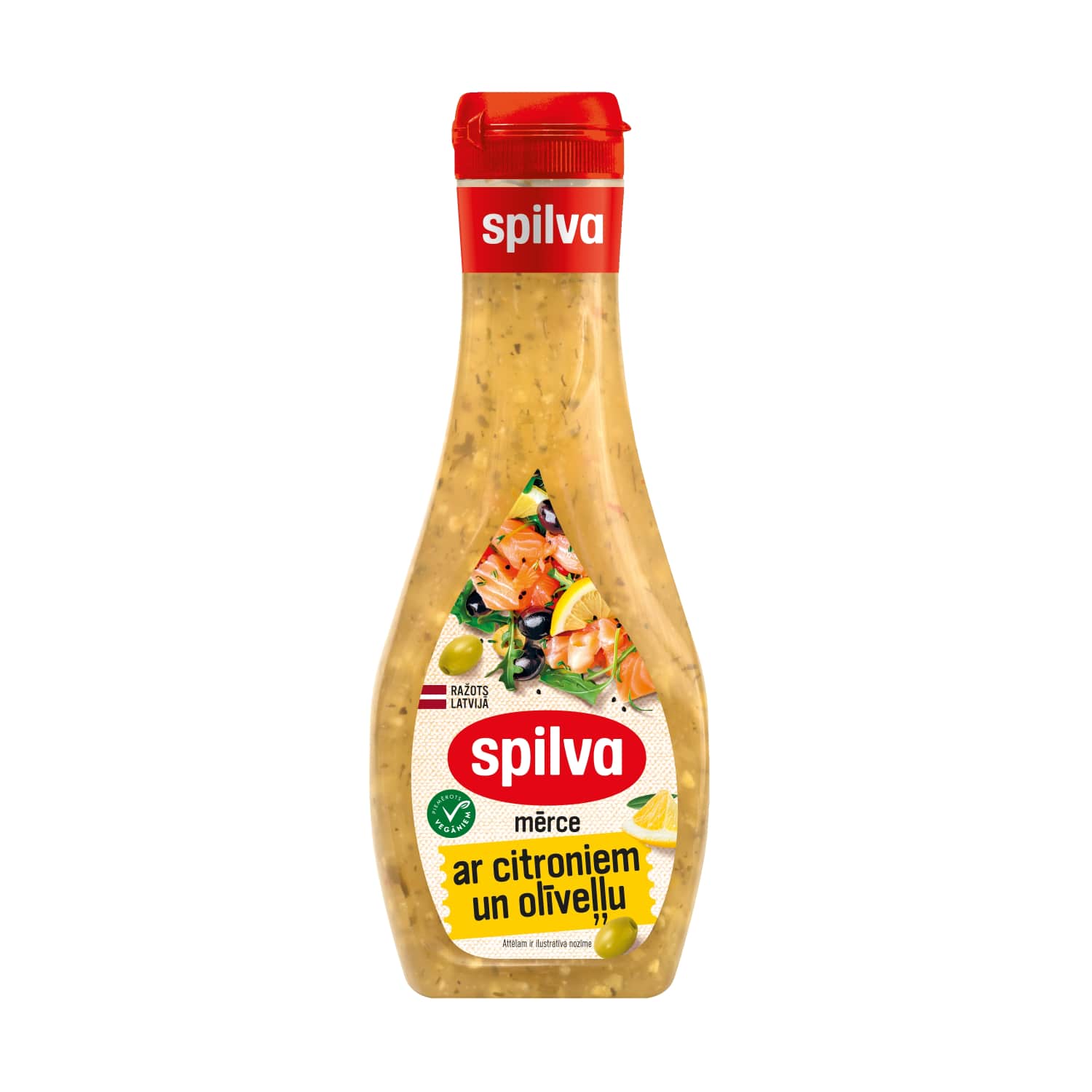 Salātu mērce Spilva ar citr. olīveļļu 390g