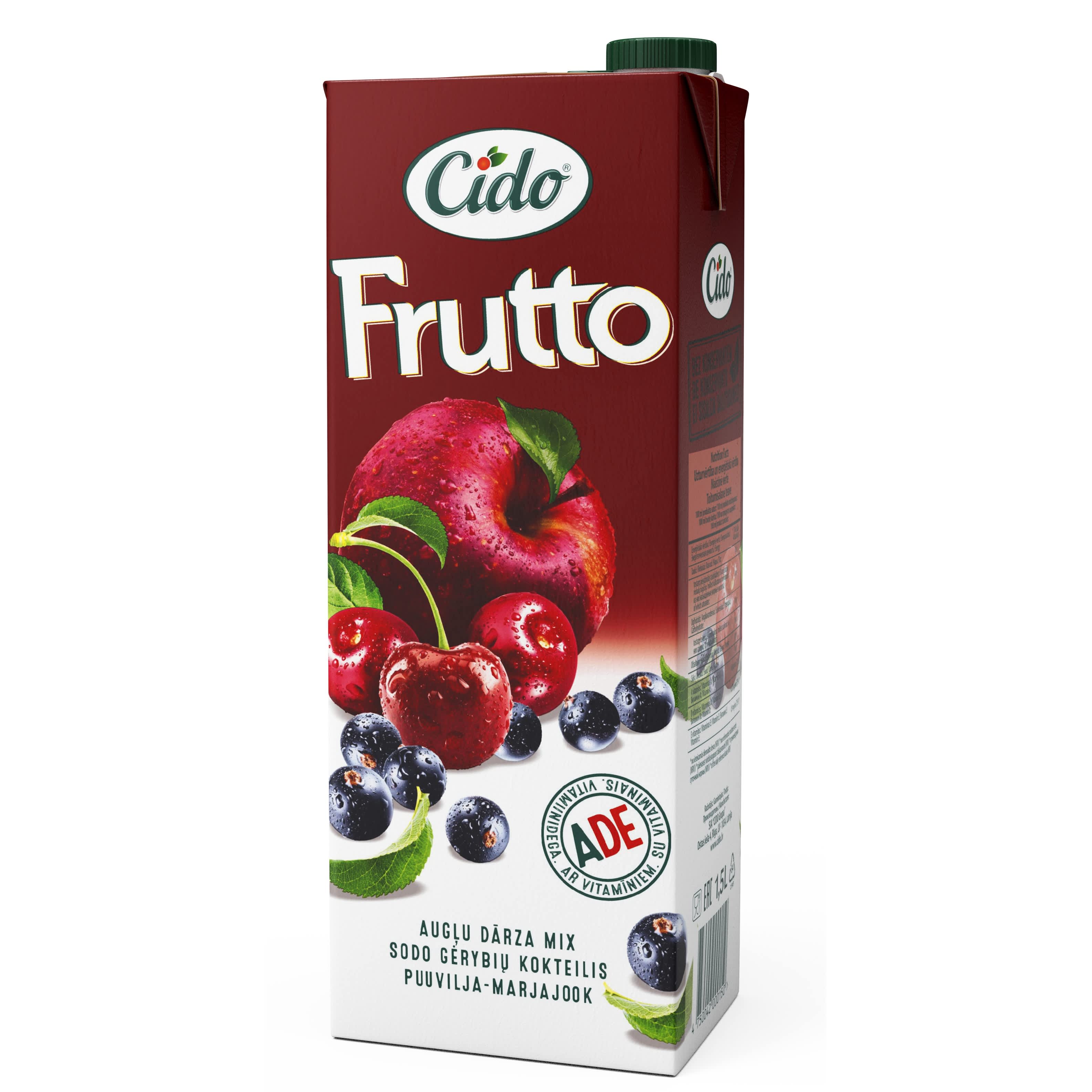 Dzēr.Cido Frutto mix ar A, D, E vitam. 1,5l