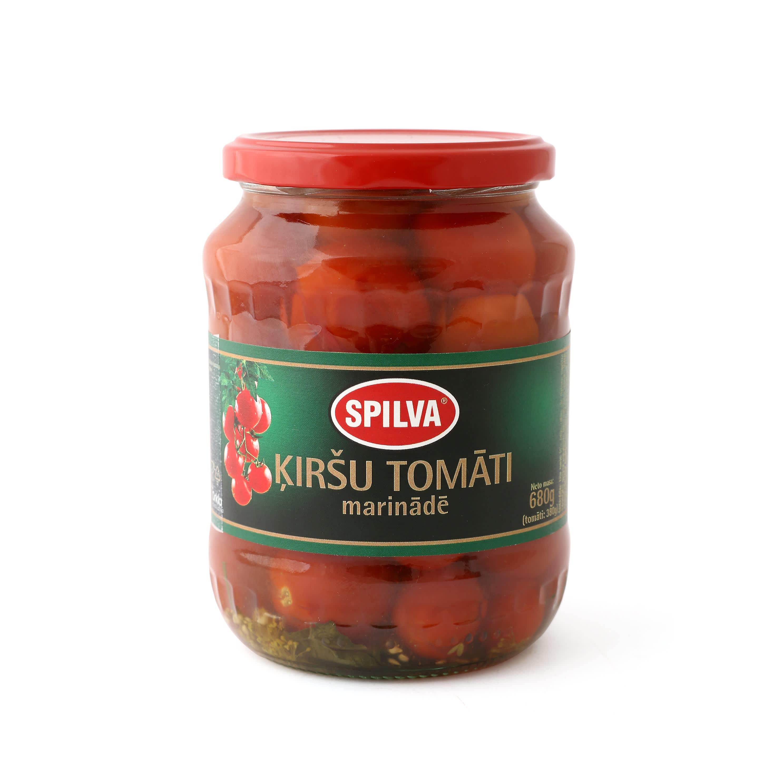 Ķiršu tomāti Spilva marinādē 680g/380g