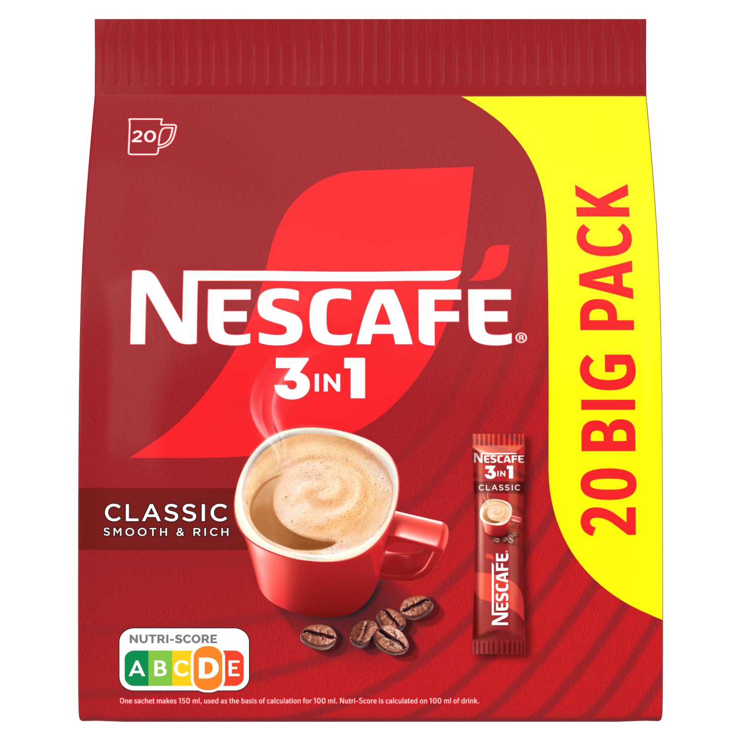 Kohvijook lahustuv 3in1 Classic Nescafe 330g