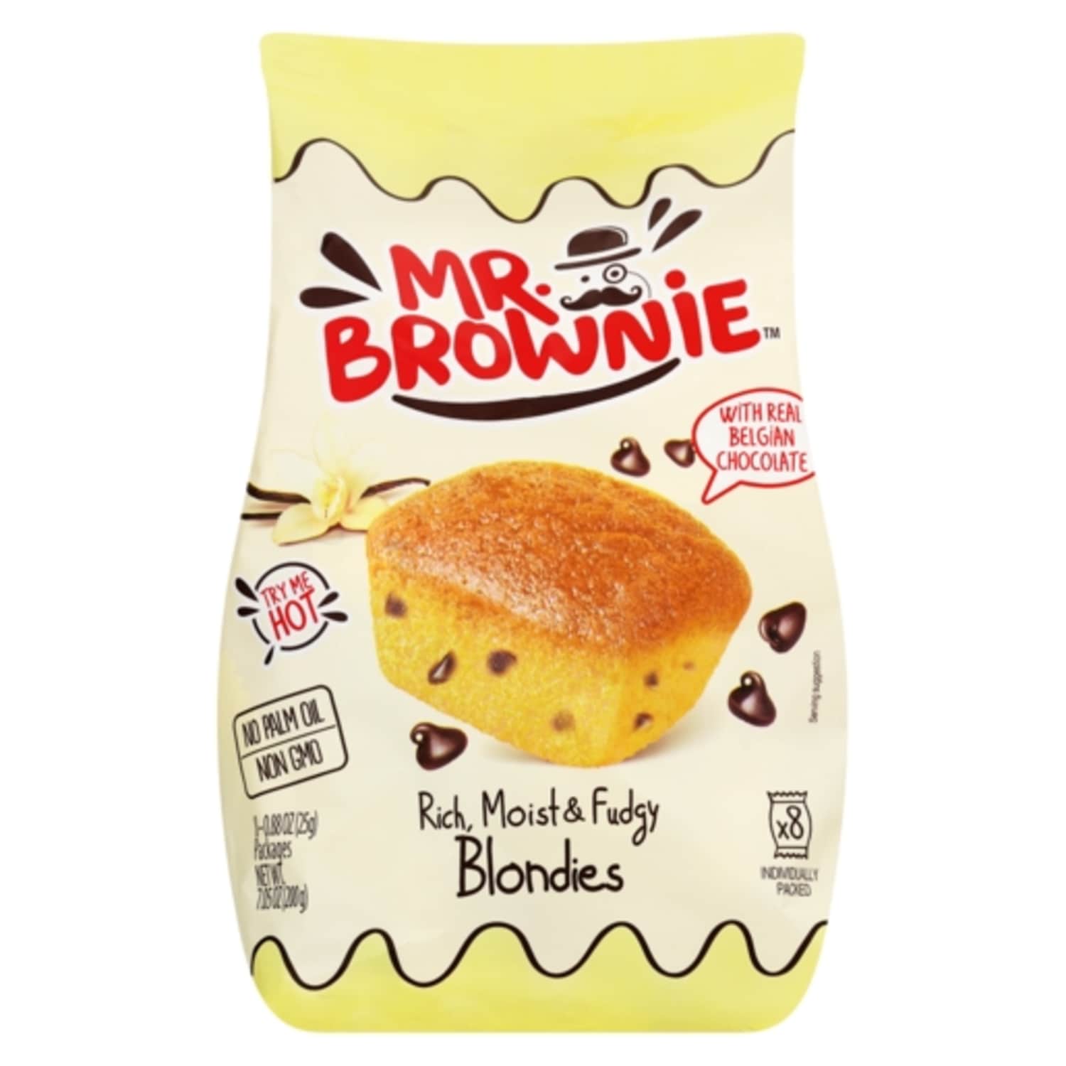 Vaniļas kēks. Mr. Brownie šok. gab. 200g