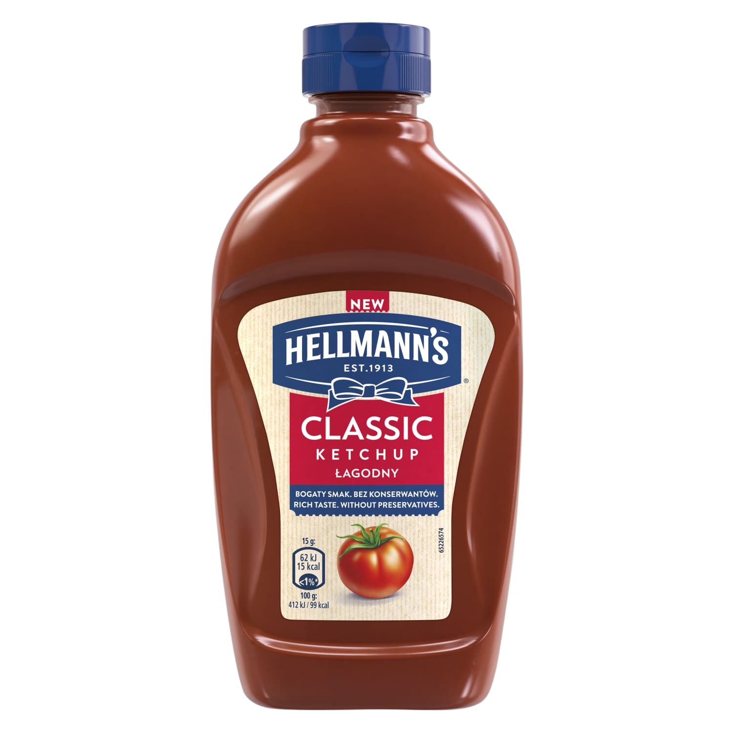 Ketšup mahedamaitseline Hellman's 485g