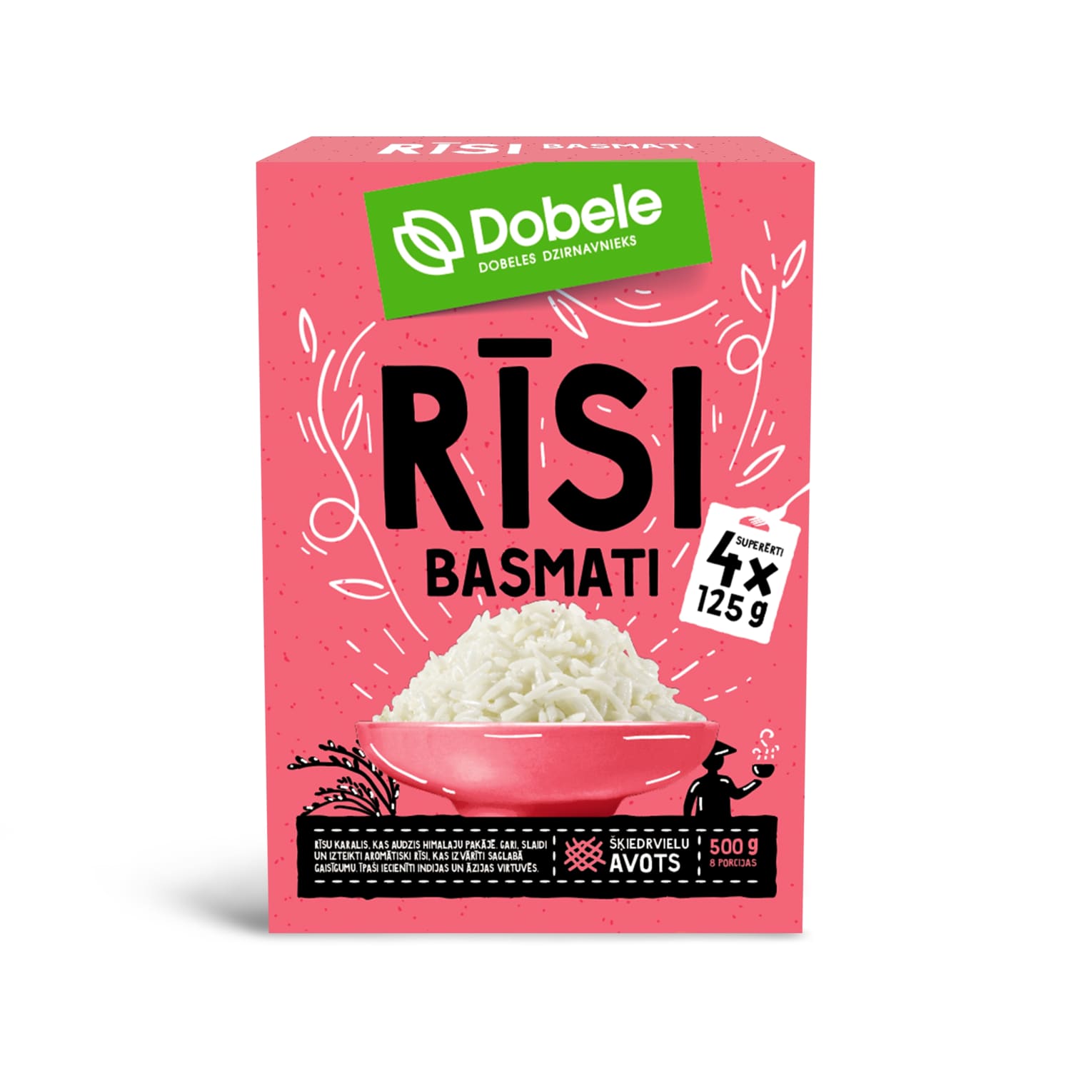 Rīsi Dobele basmati 4x125g