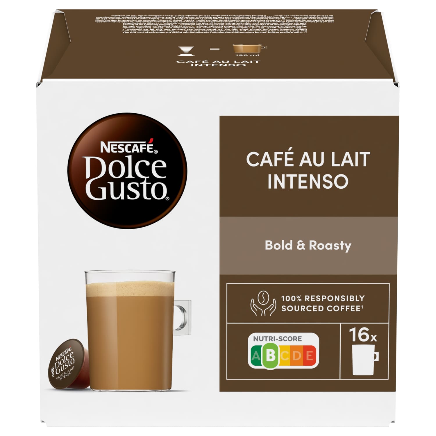 Kohvikapslid Au Lait Intenso Dolce Gusto 160g