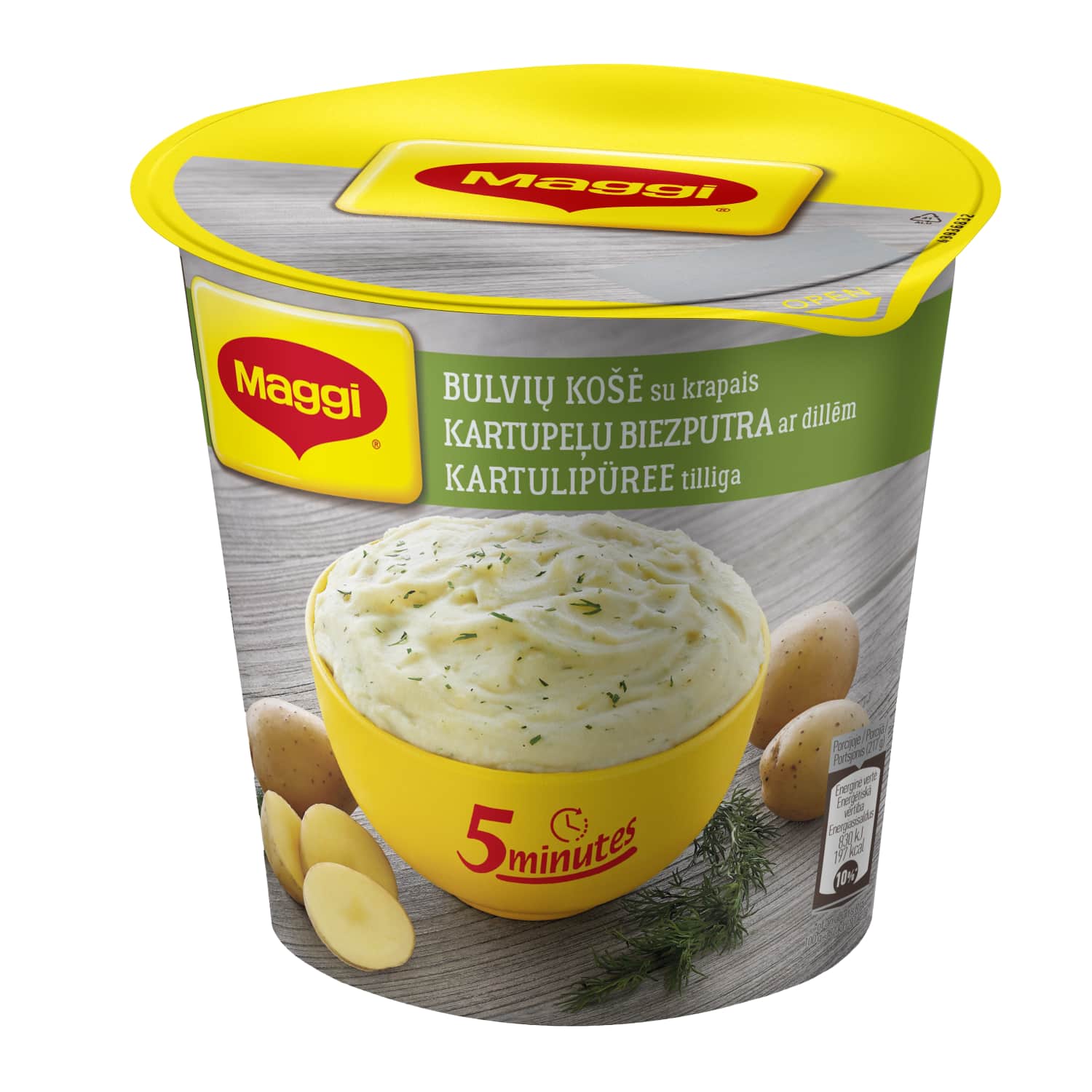 Kartulipuder tilliga 5 minutit Maggi 50g