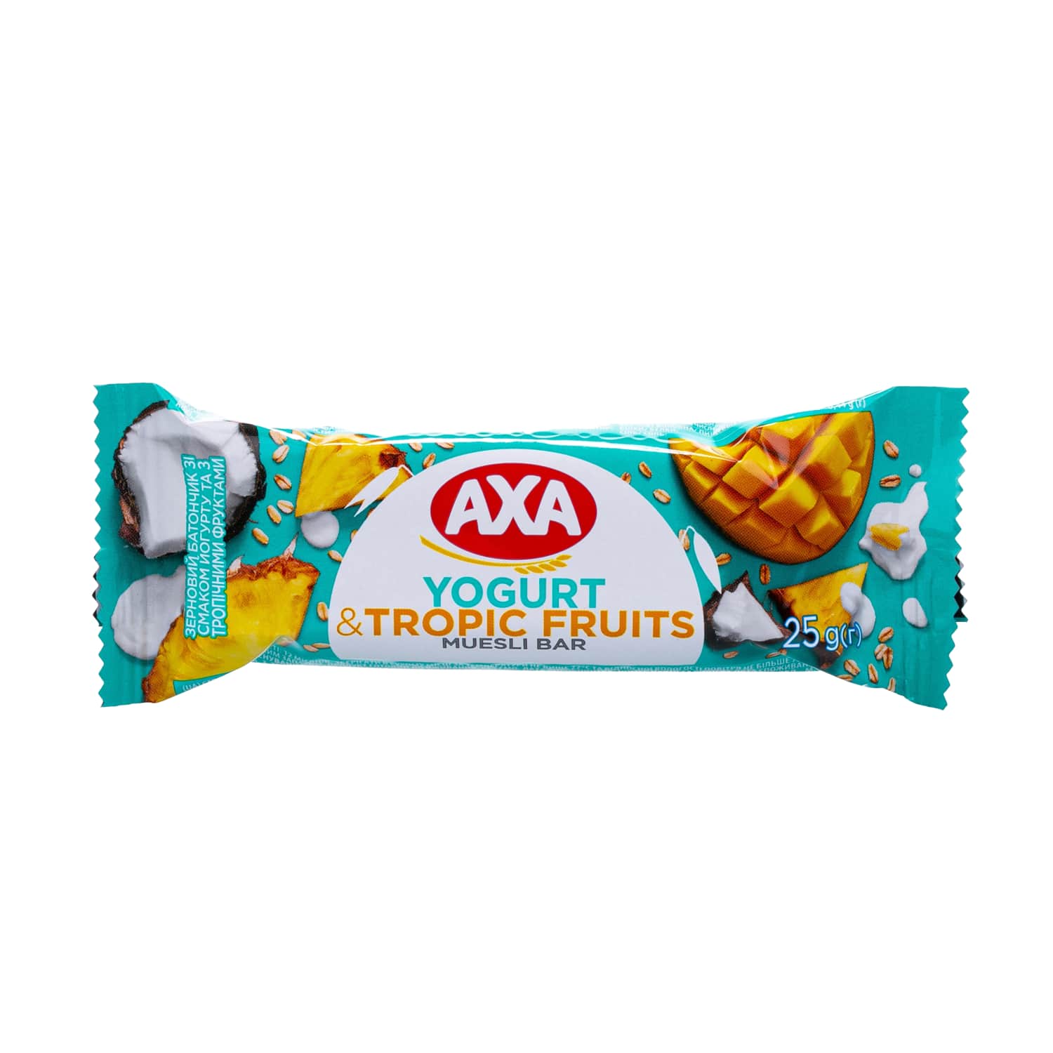 Batoniņš Axa musli jogurta tropisk. augļ. 25g
