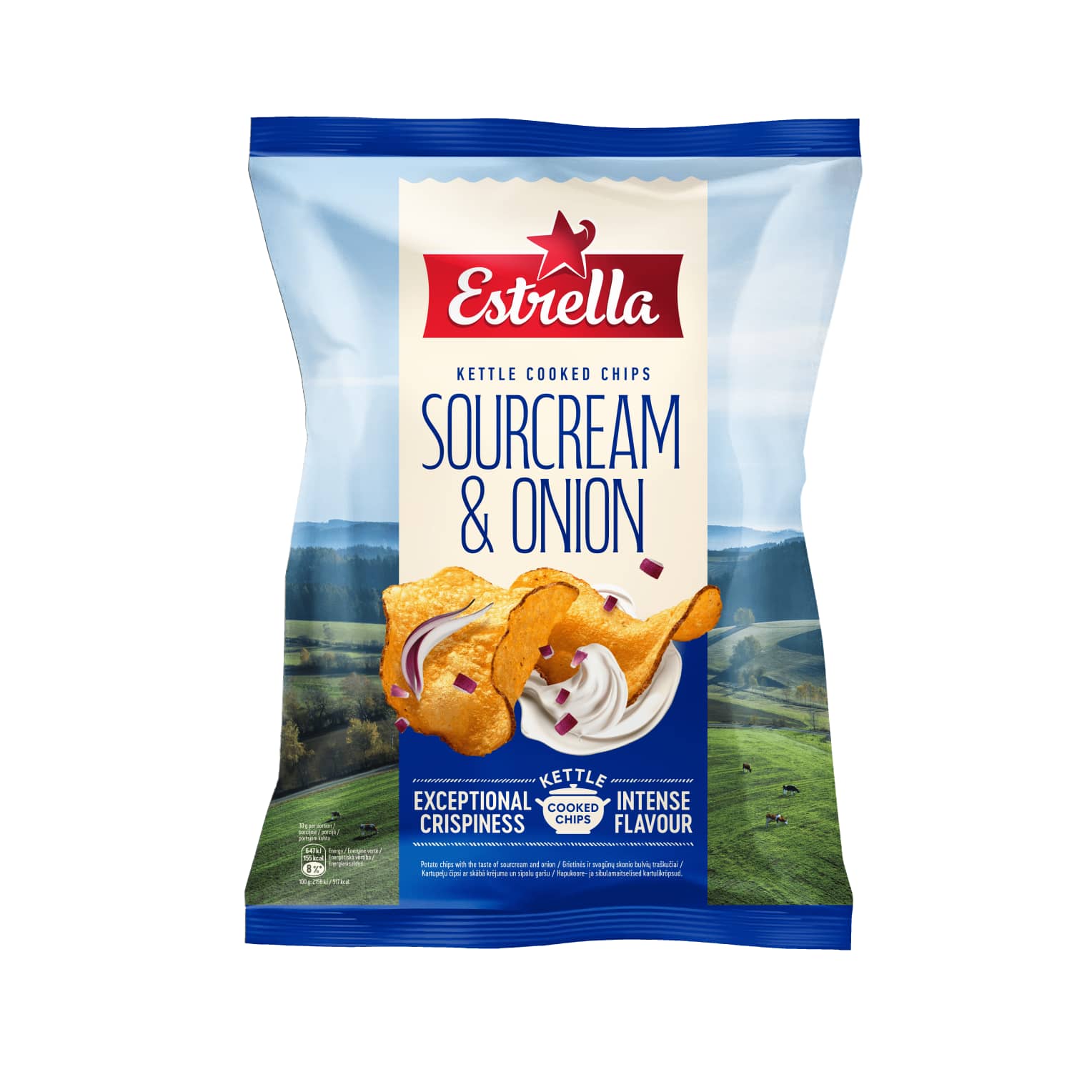 Kar.krõpsud Estrella Kettle hapuk-sibula 120g