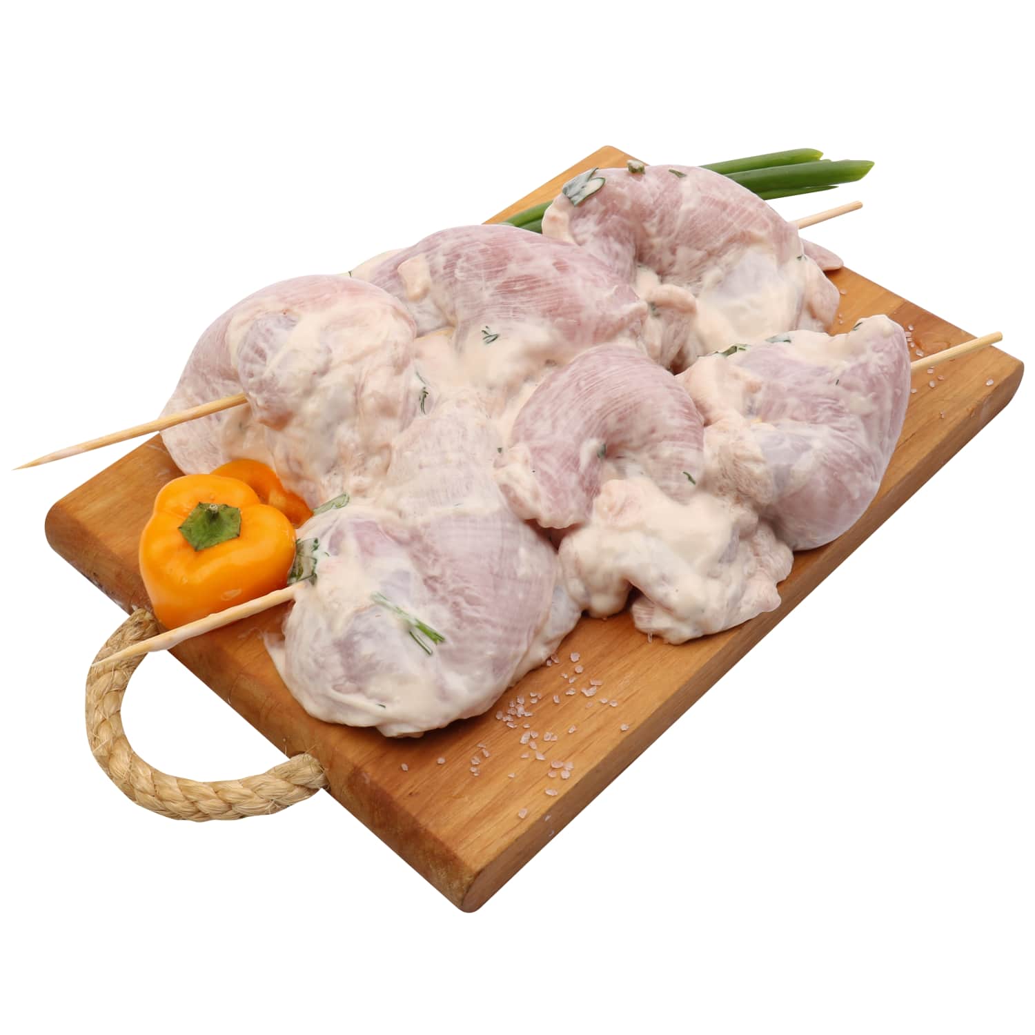 Cāļa šķiņķu šašliks krējuma marinādē kg