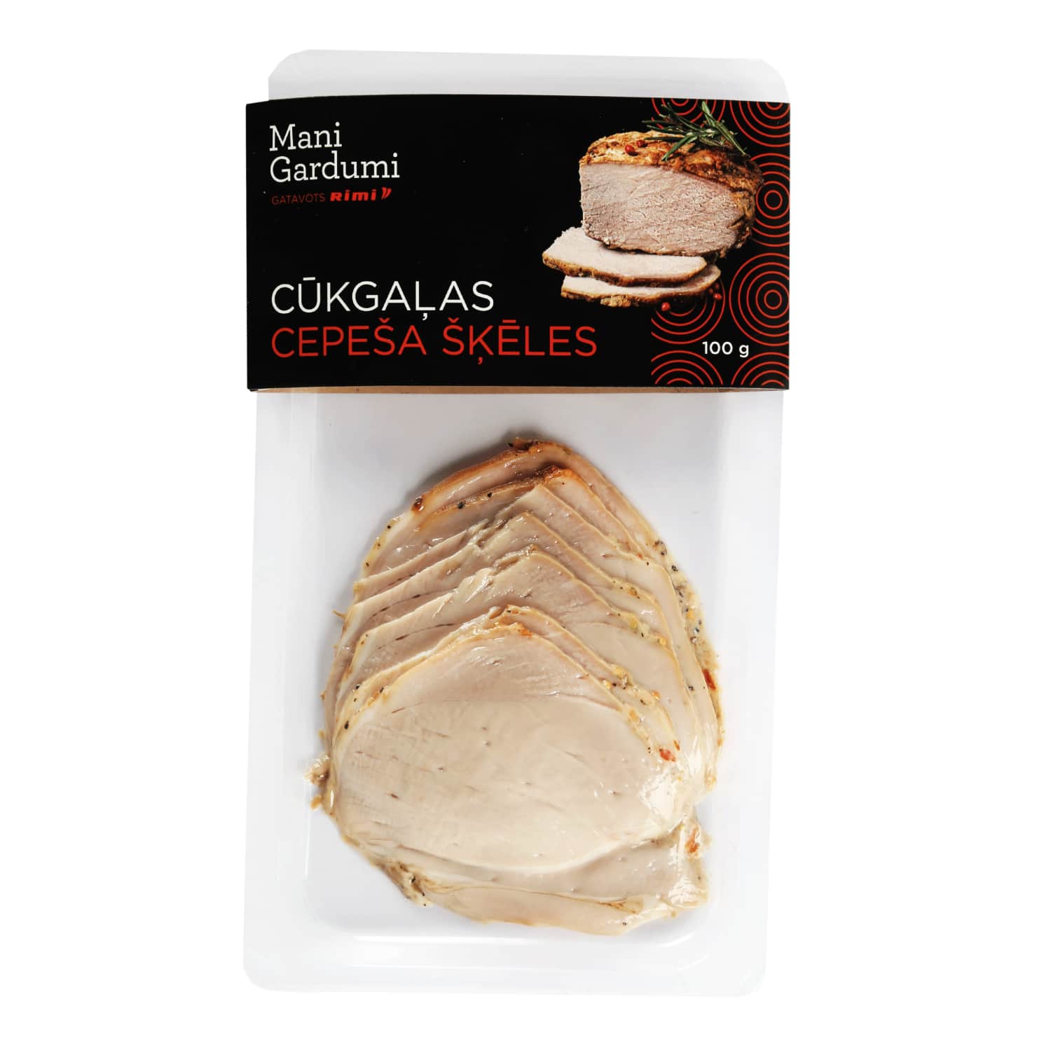 Cūkgaļas cepeša šķēles 100g