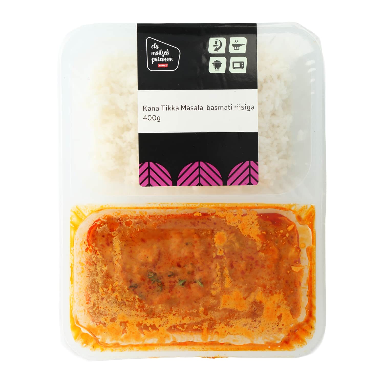 Kana Tikka Masala  basmati riisiga 400g