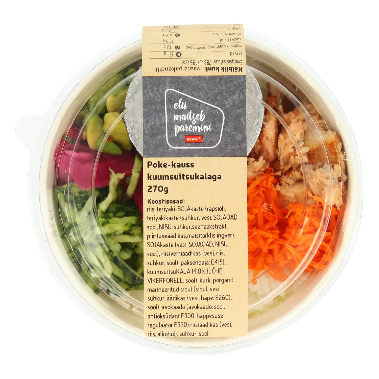 Poke-kauss kuumsuitsukalaga 270g