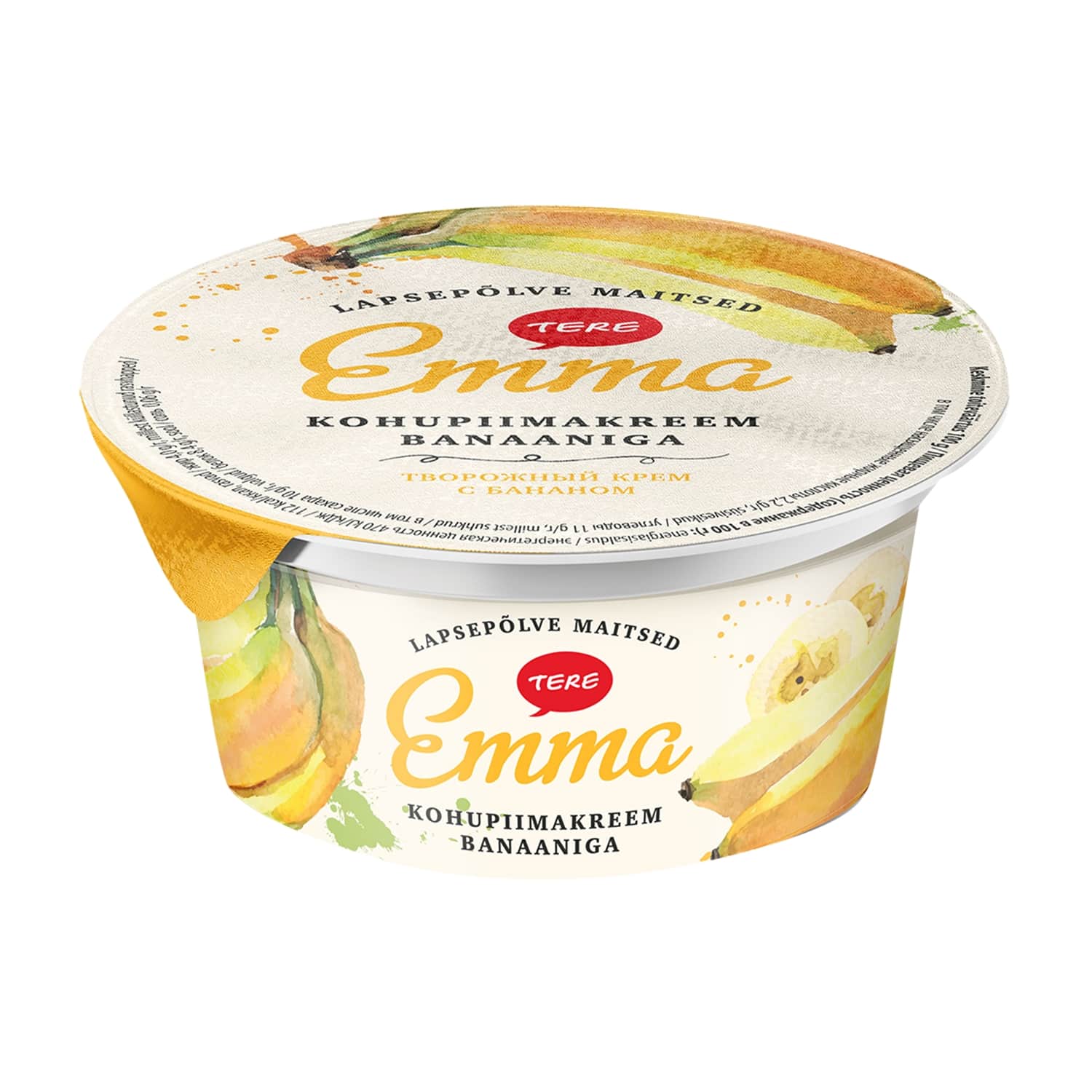 Kohupiimakreem Emma banaani Tere 150g
