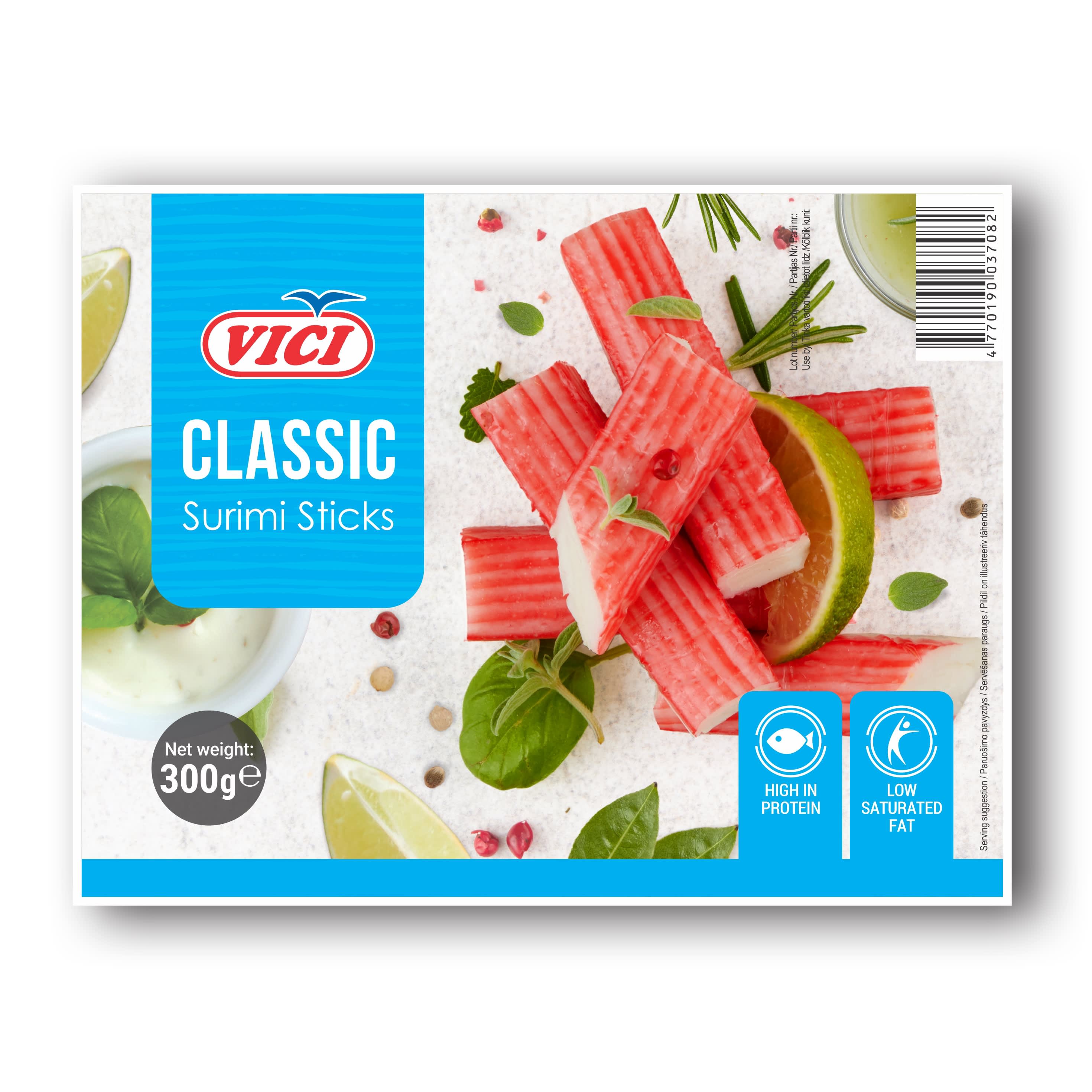 Surimi nūjiņas Viči classic dzesētas 300g