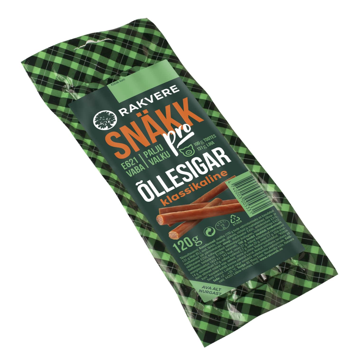 Õllesigar Snäkk pro Rakvere 120g