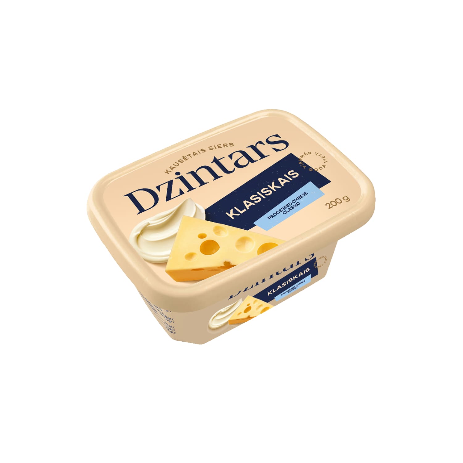 Kausētais siers Dzintars klasiskais 200g