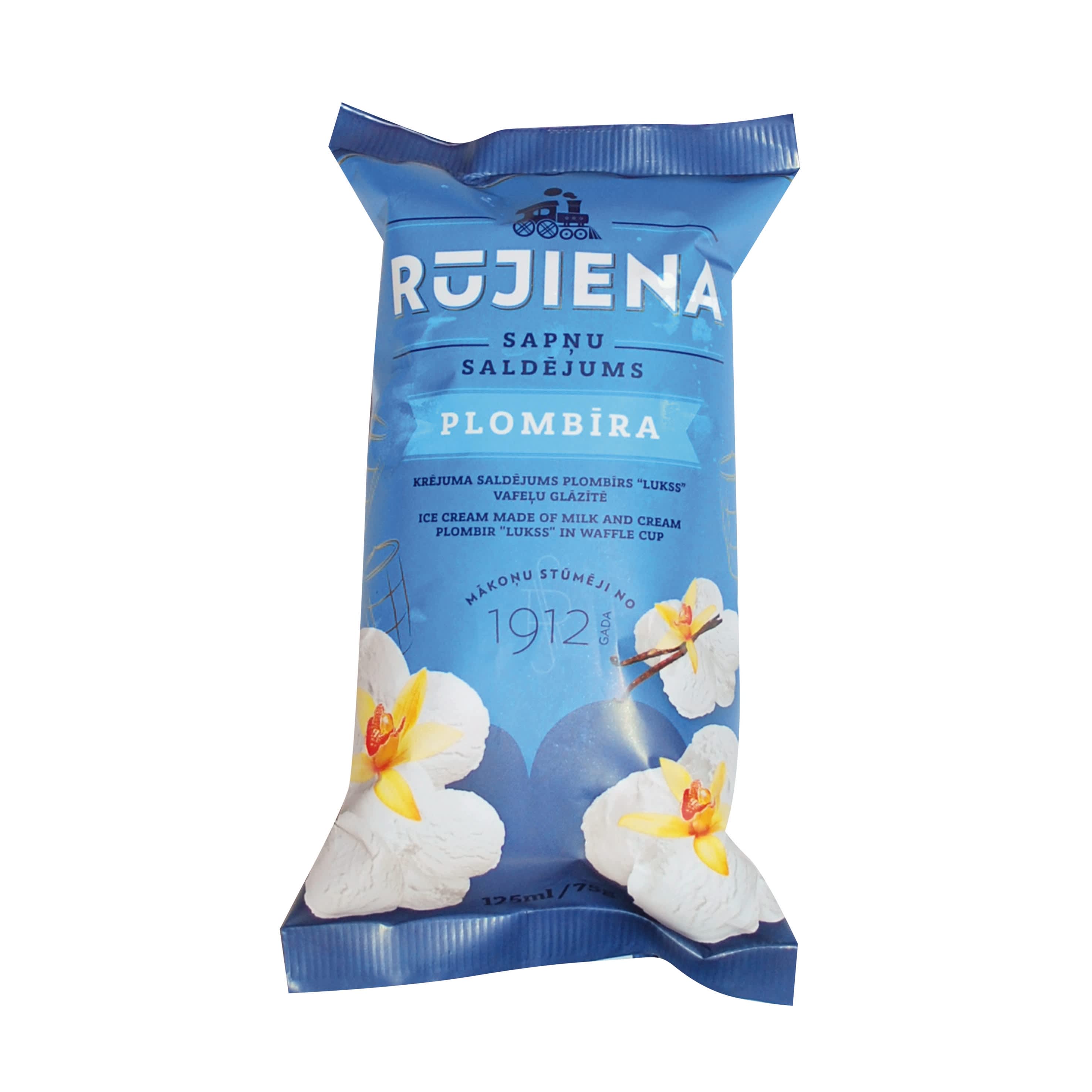 Saldējums Rūjiena plombīra 125ml/75g