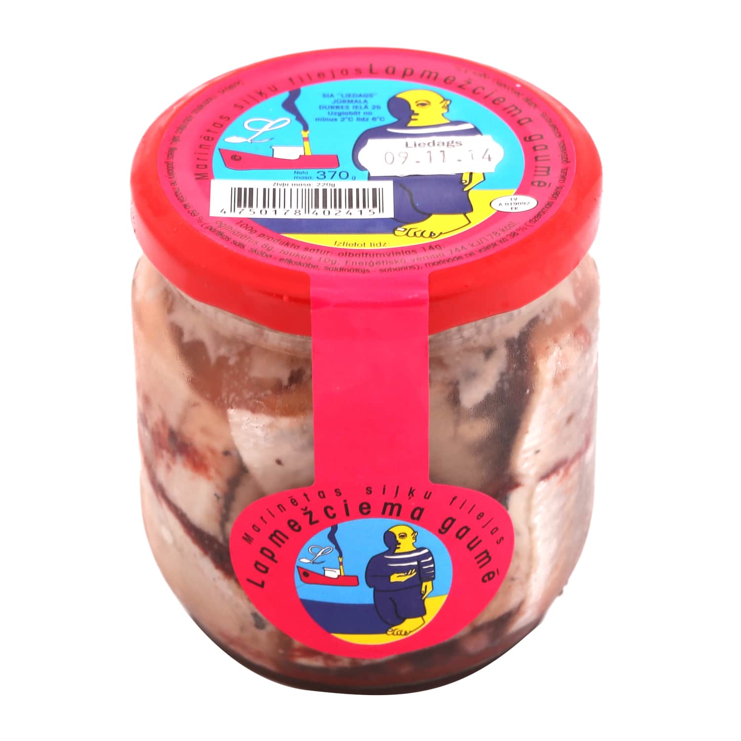Siļķe Lapmežciema gaumē marinādē 400g/220g