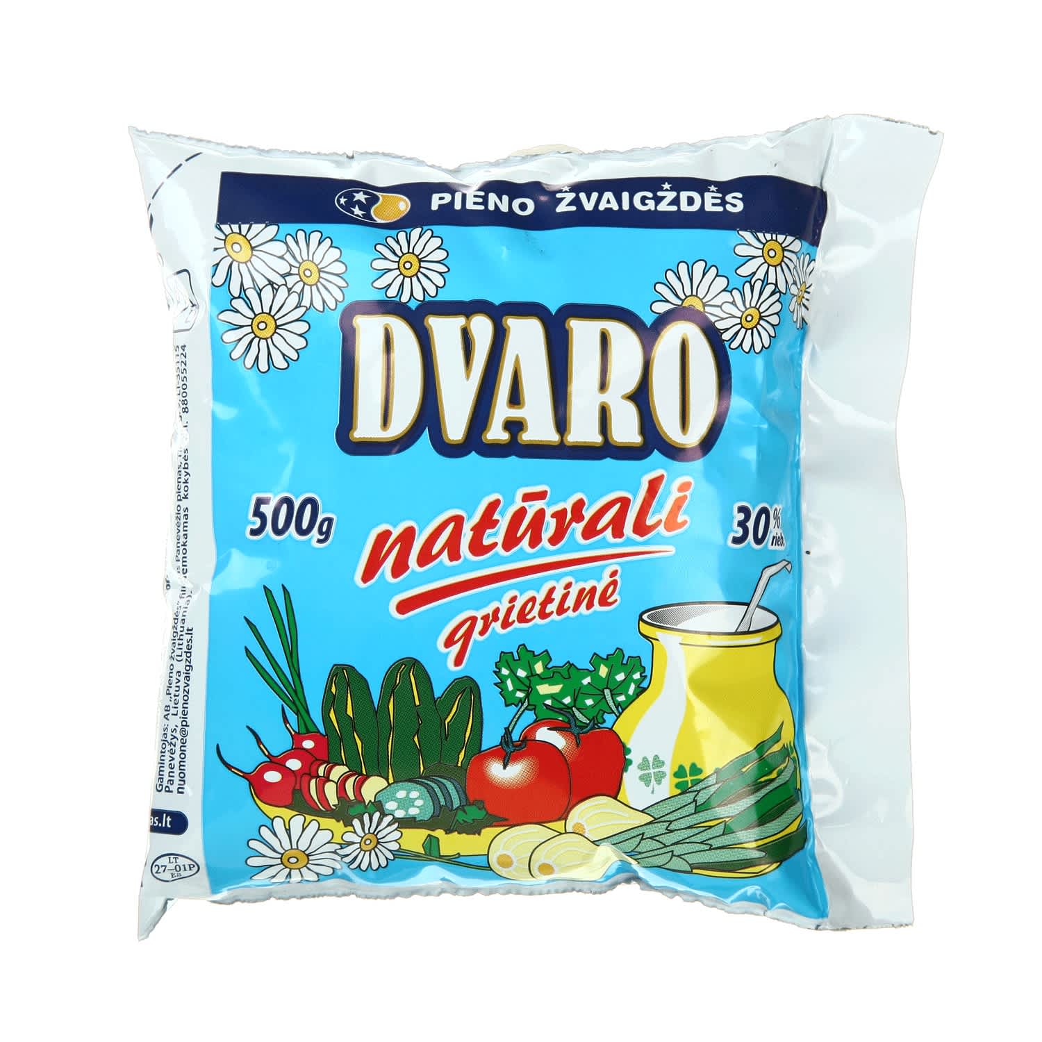DVARO grietinė, 30 % rieb., 500 g