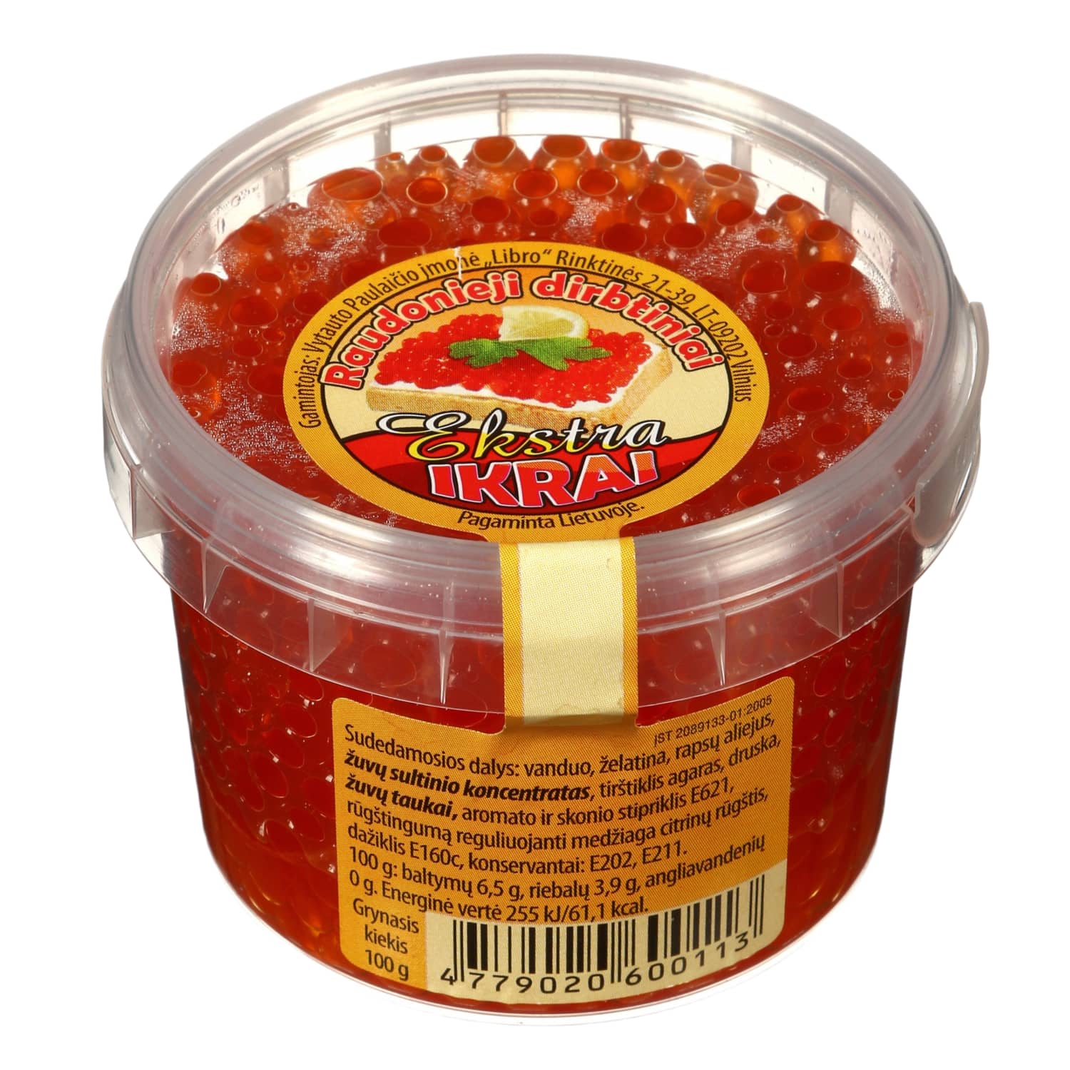 Raudonieji dirbtiniai ikrai EKSTRA, 100 g