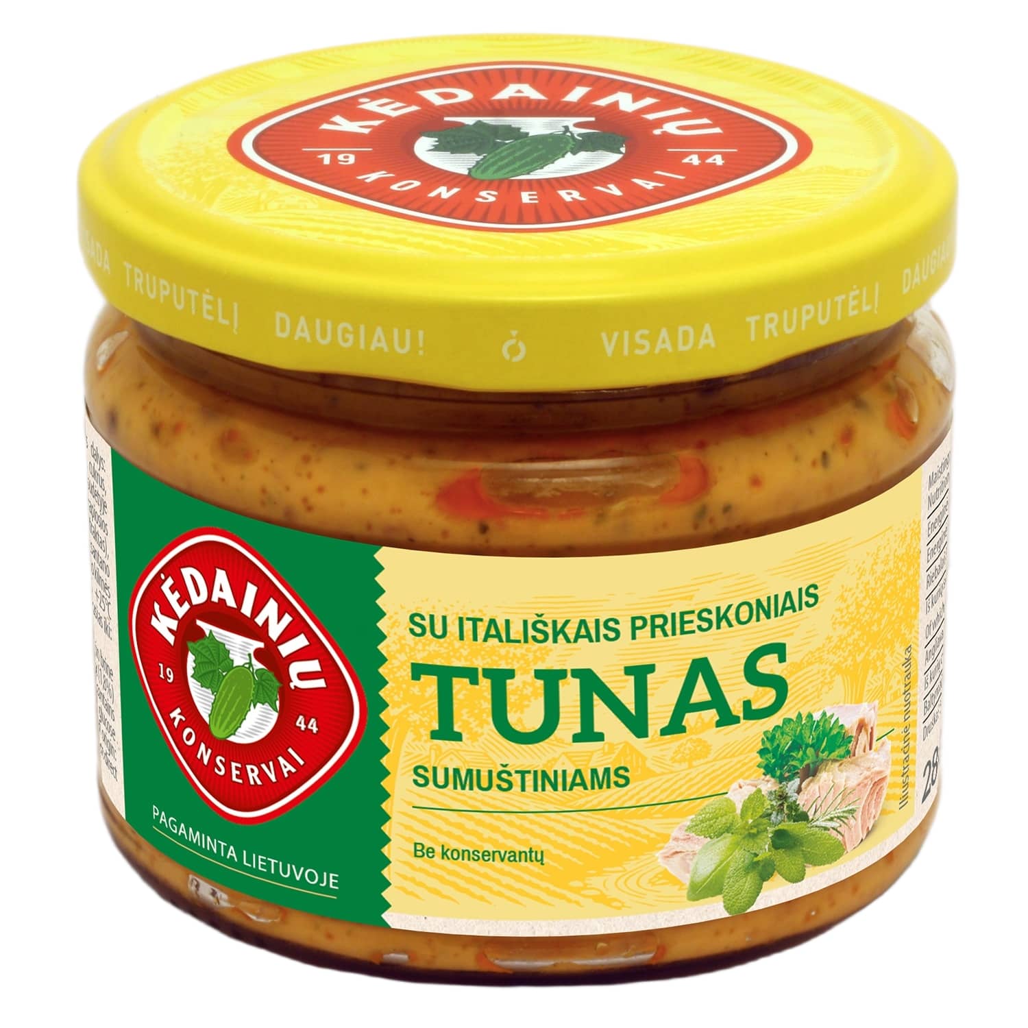 Tunas su ital.priesk. KĖDAINIŲ KONSERVAI,280g