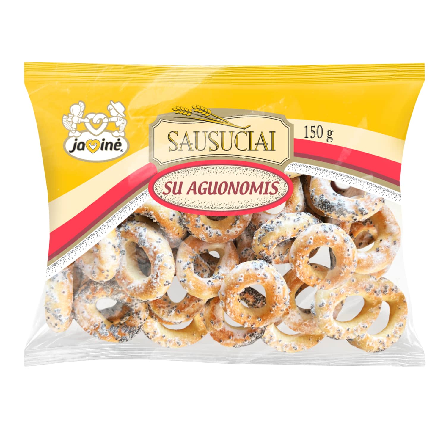 Sausučiai JAVINĖ su aguonomis, 150 g