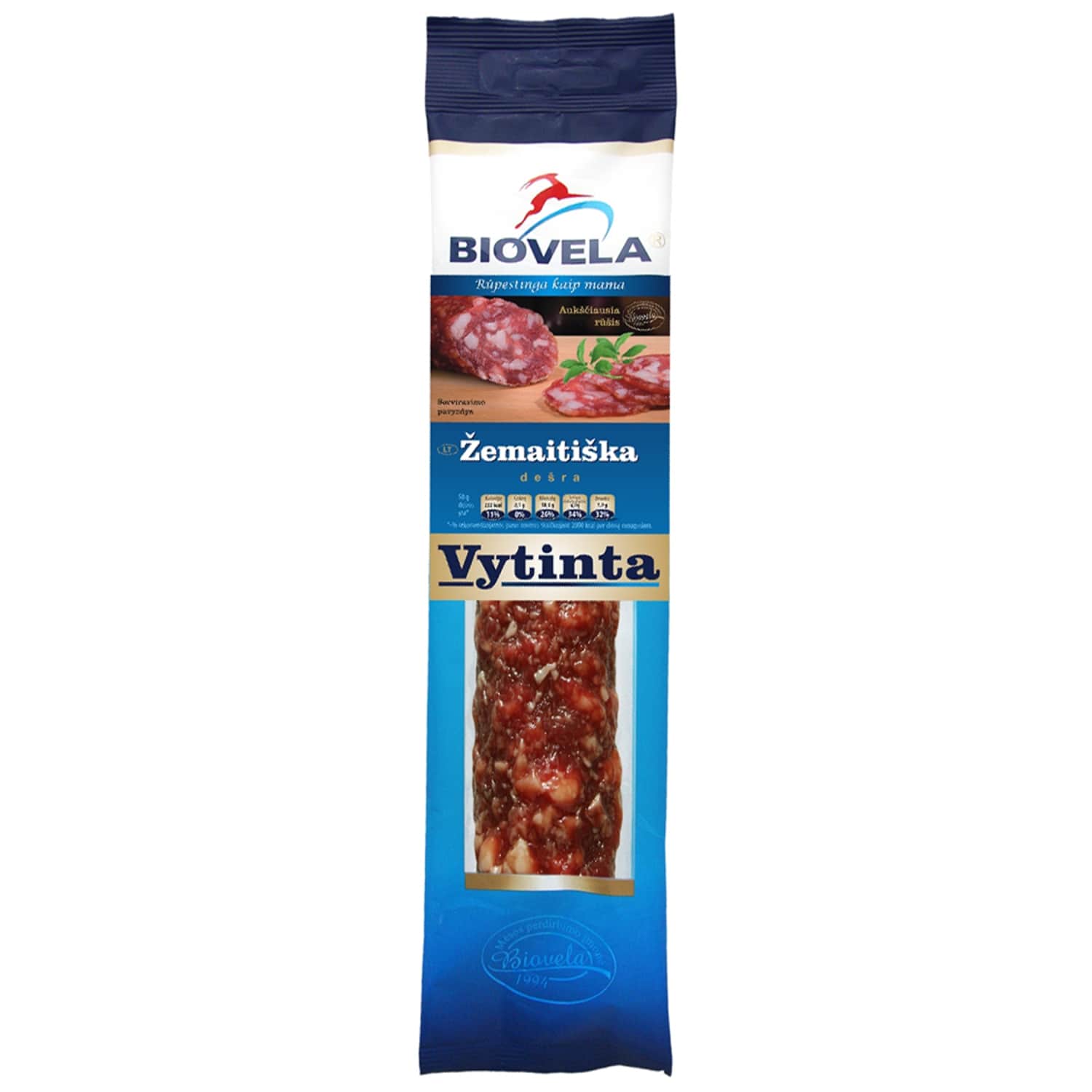 Vytinta ŽEMAITIŠKA dešra BIOVELA, a.r., 200g