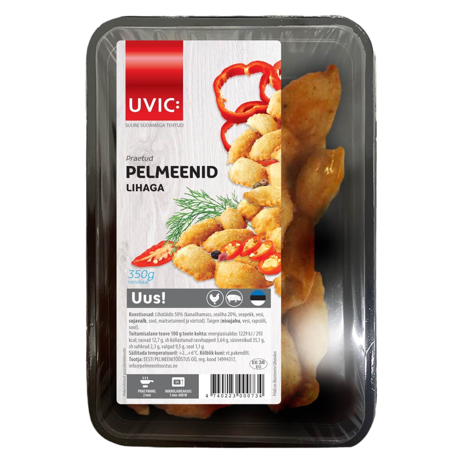 Pelmeenid praetud Uvic 350g