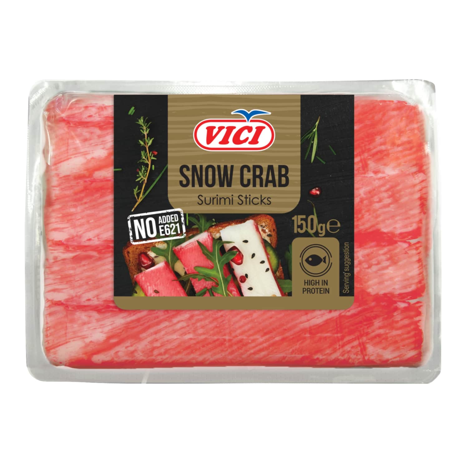Surimi nūjiņas Viči snow crab dzesētas 150g