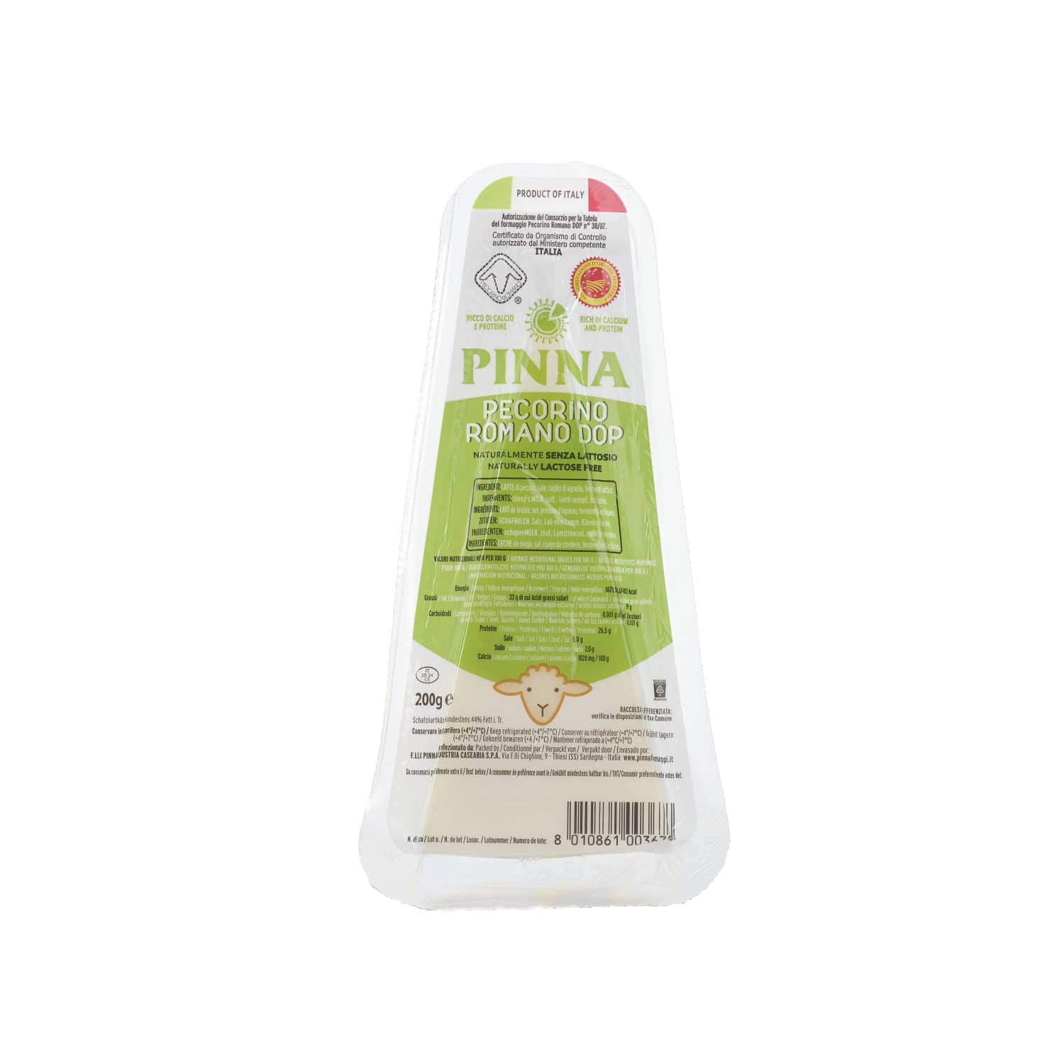 Kiet. avių p. sūris PINNA PECOR. 46 %, 200 g
