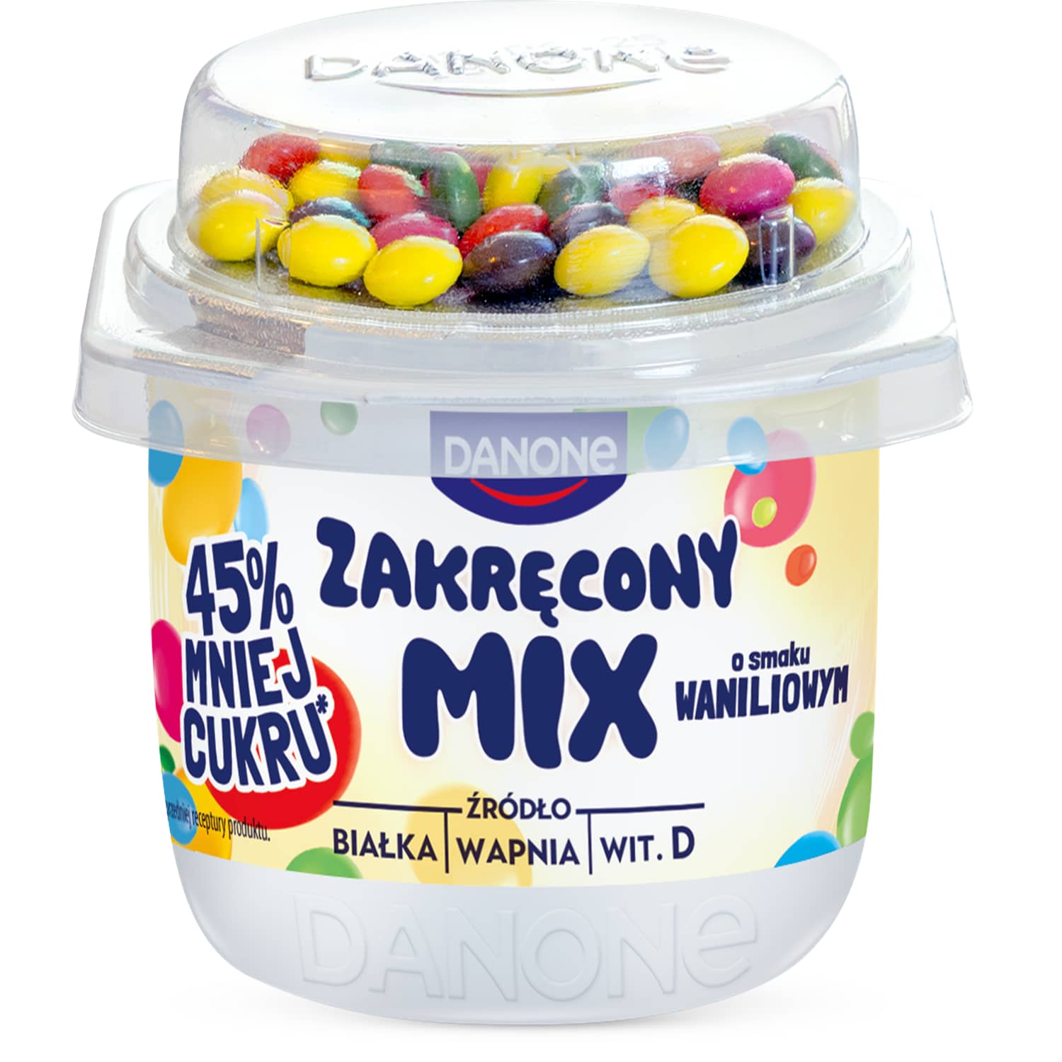 Vanil. sk. jogurtas šokol. dražė DANONE, 125g