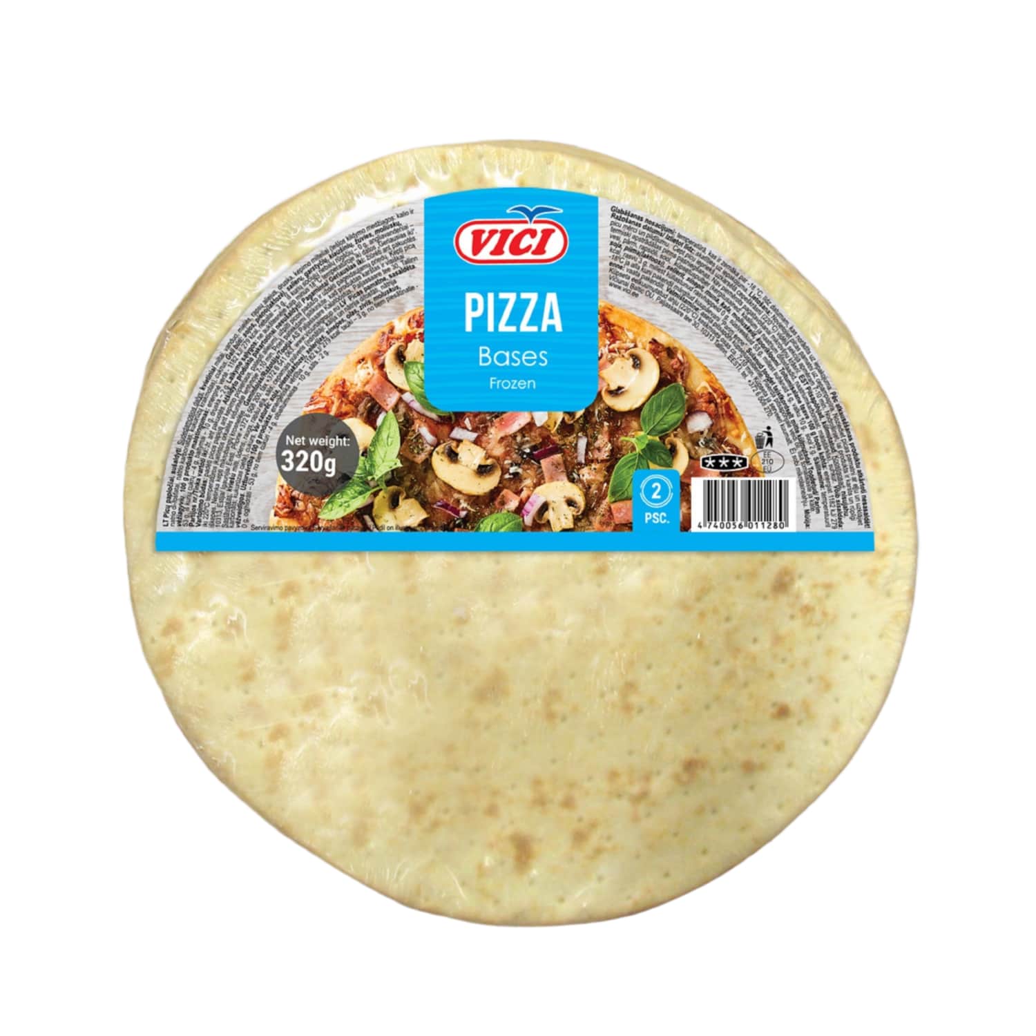 Šaldyti picų papločiai VIČI, 2 x vnt, 320 g