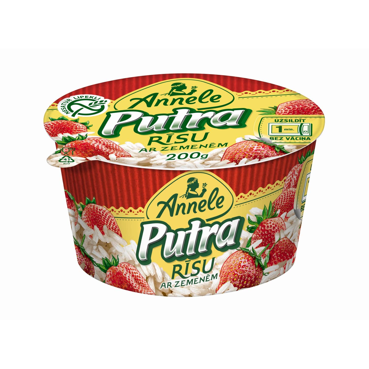 Rīsu putra Annele ar zemenēm 200g