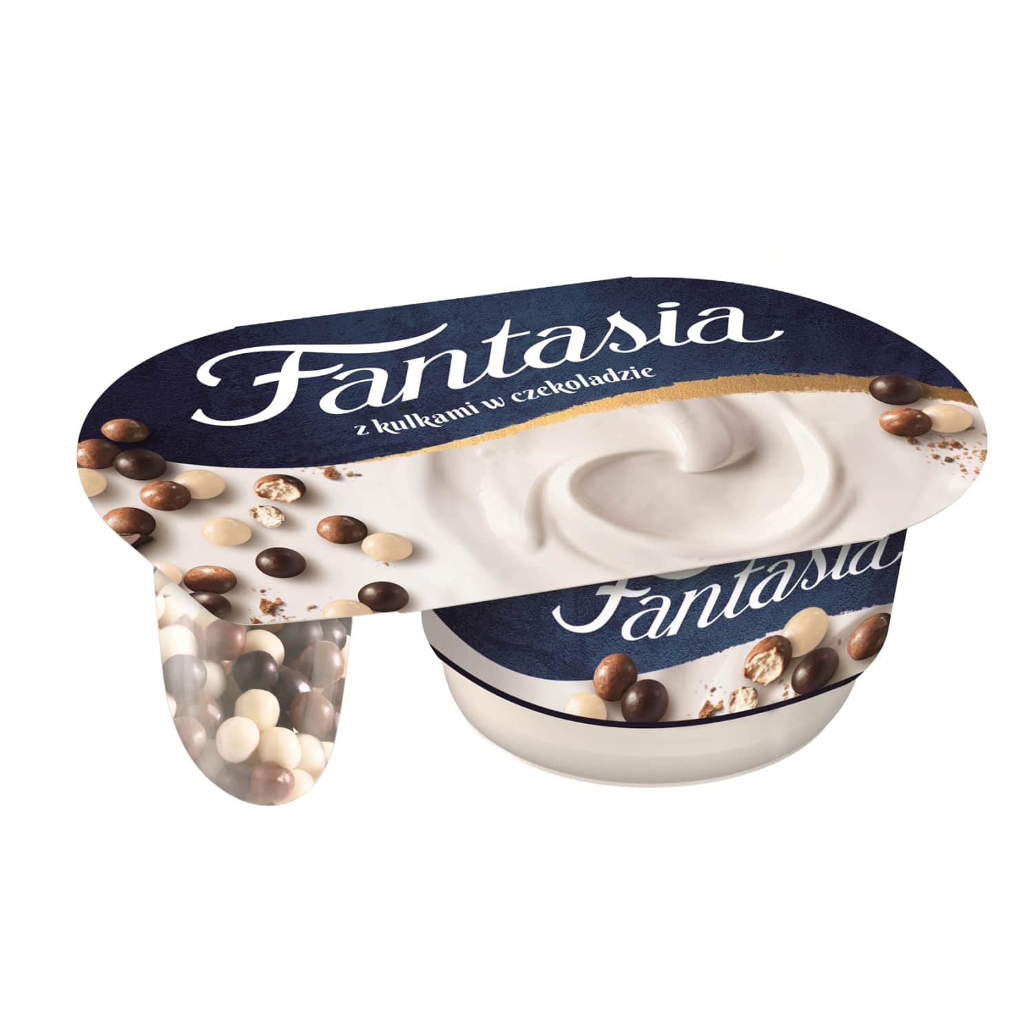 Jogurts Fantasia ar šokolādes bumbiņām 100g