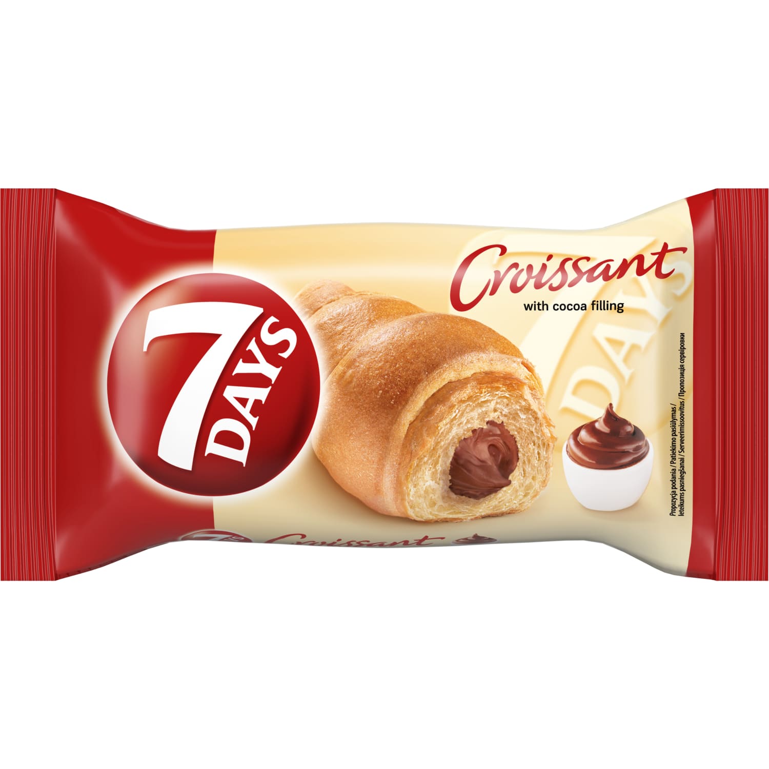 Kruasanas 7 DAYS, su kakaviniu įdaru, 60 g
