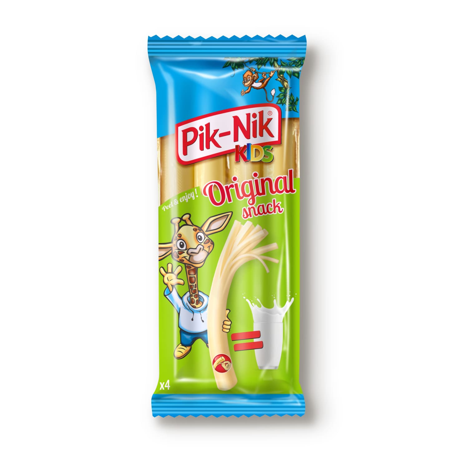 Plēš. siera nūjiņas Pik-Nik Kids Orig. 80g