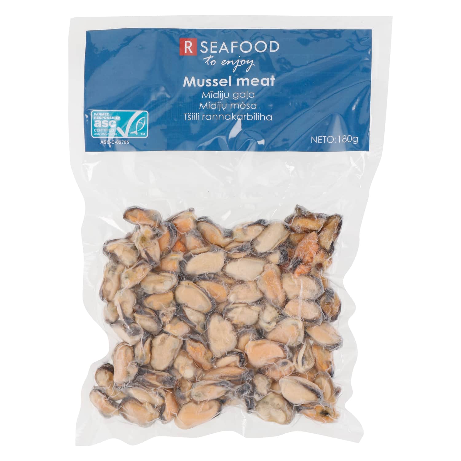 Mīdiju gaļa Rseafood saldēta ASC 300/500 180g